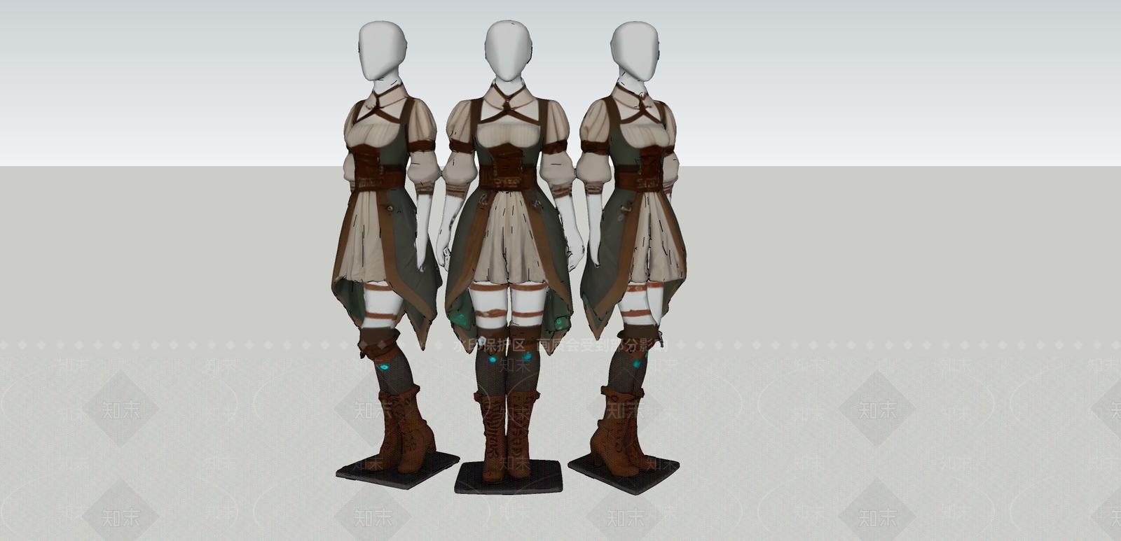 衣服SU模型下载【ID:1192798999】