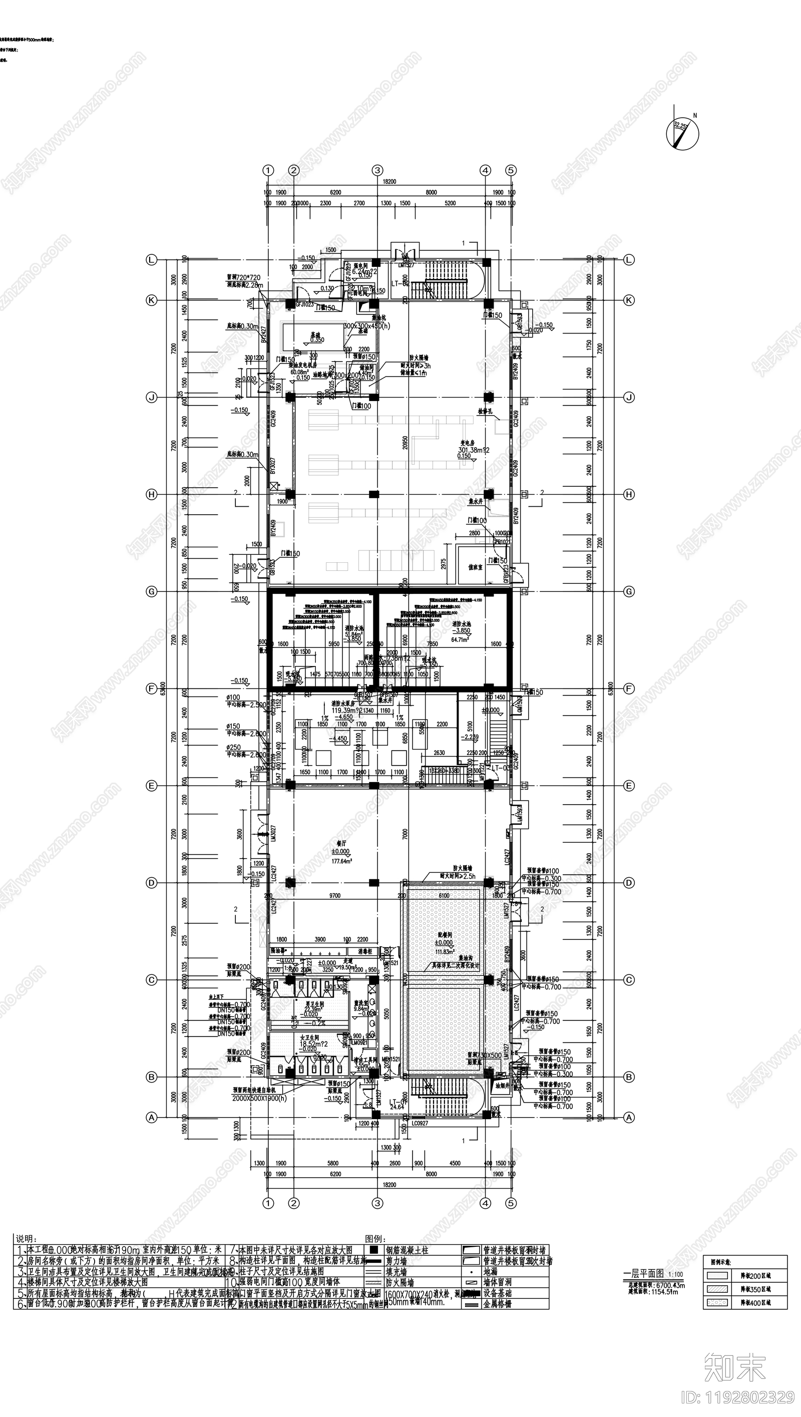 现代办公楼建筑cad施工图下载【ID:1192802329】