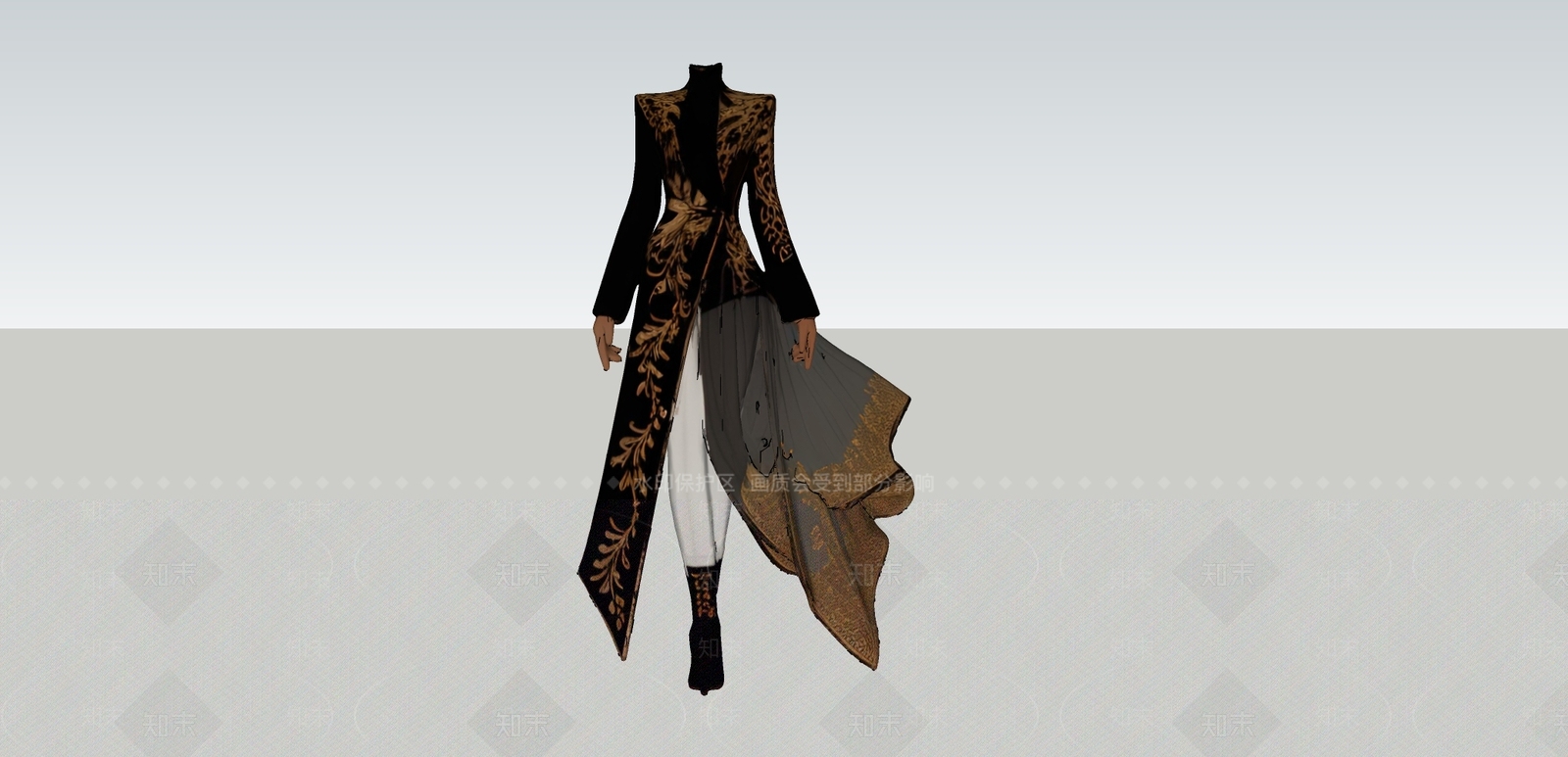 衣服SU模型下载【ID:1192803436】