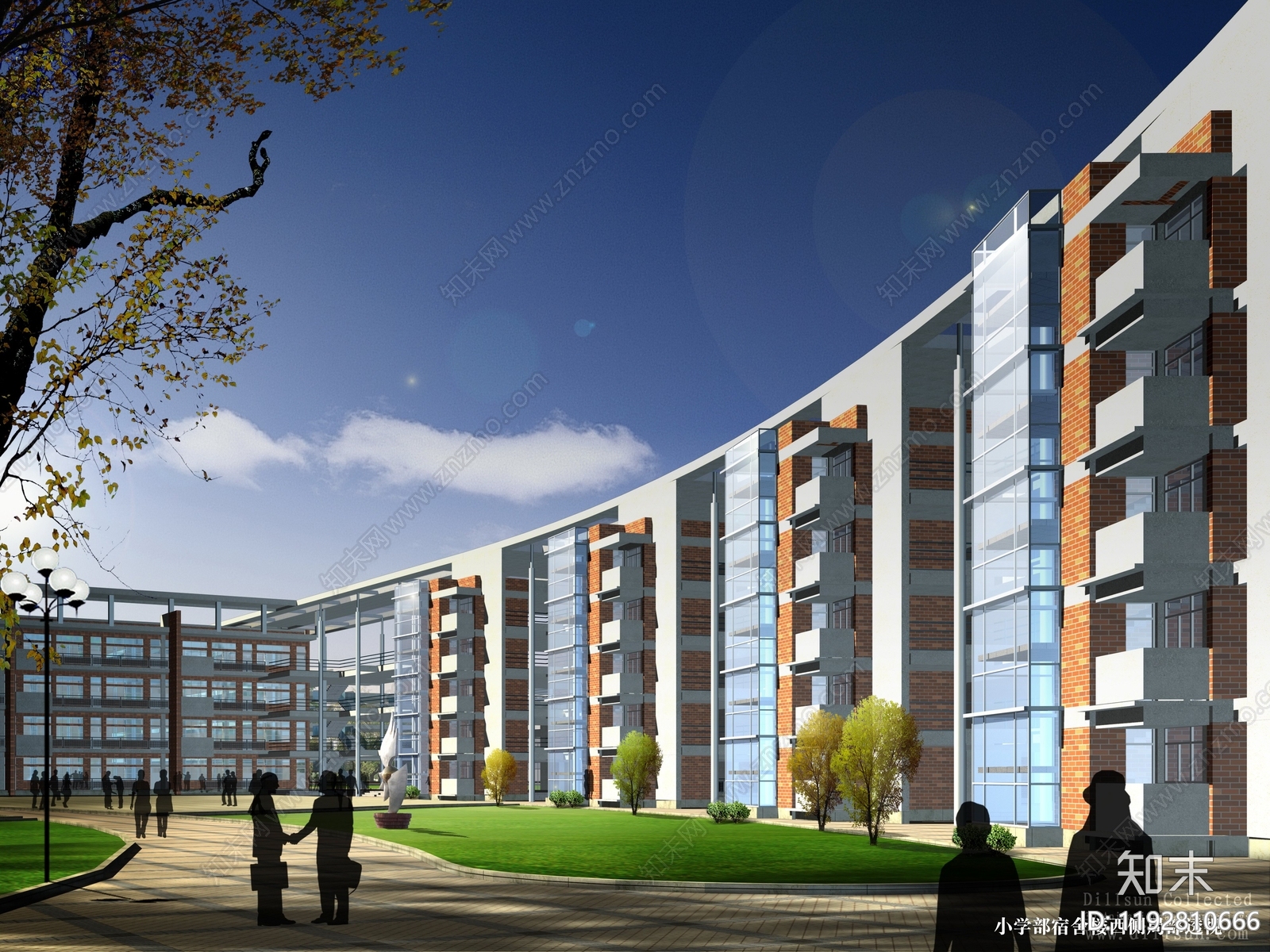 现代学校建筑cad施工图下载【ID:1192810666】