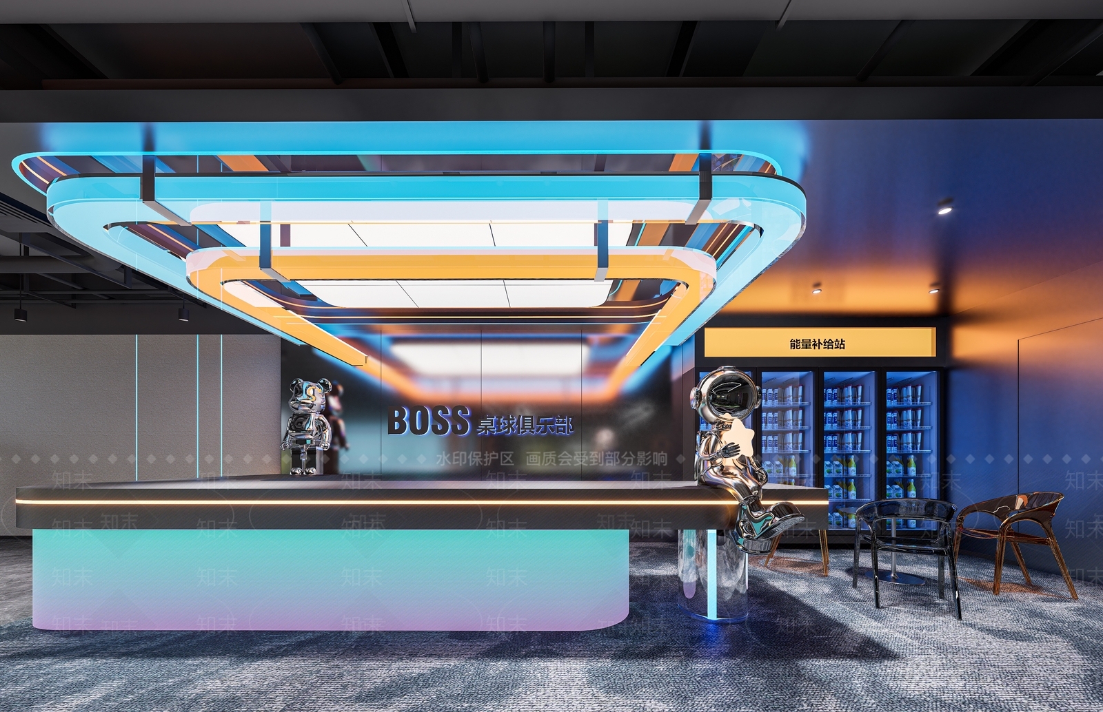 现代前台3D模型下载【ID:1192815801】