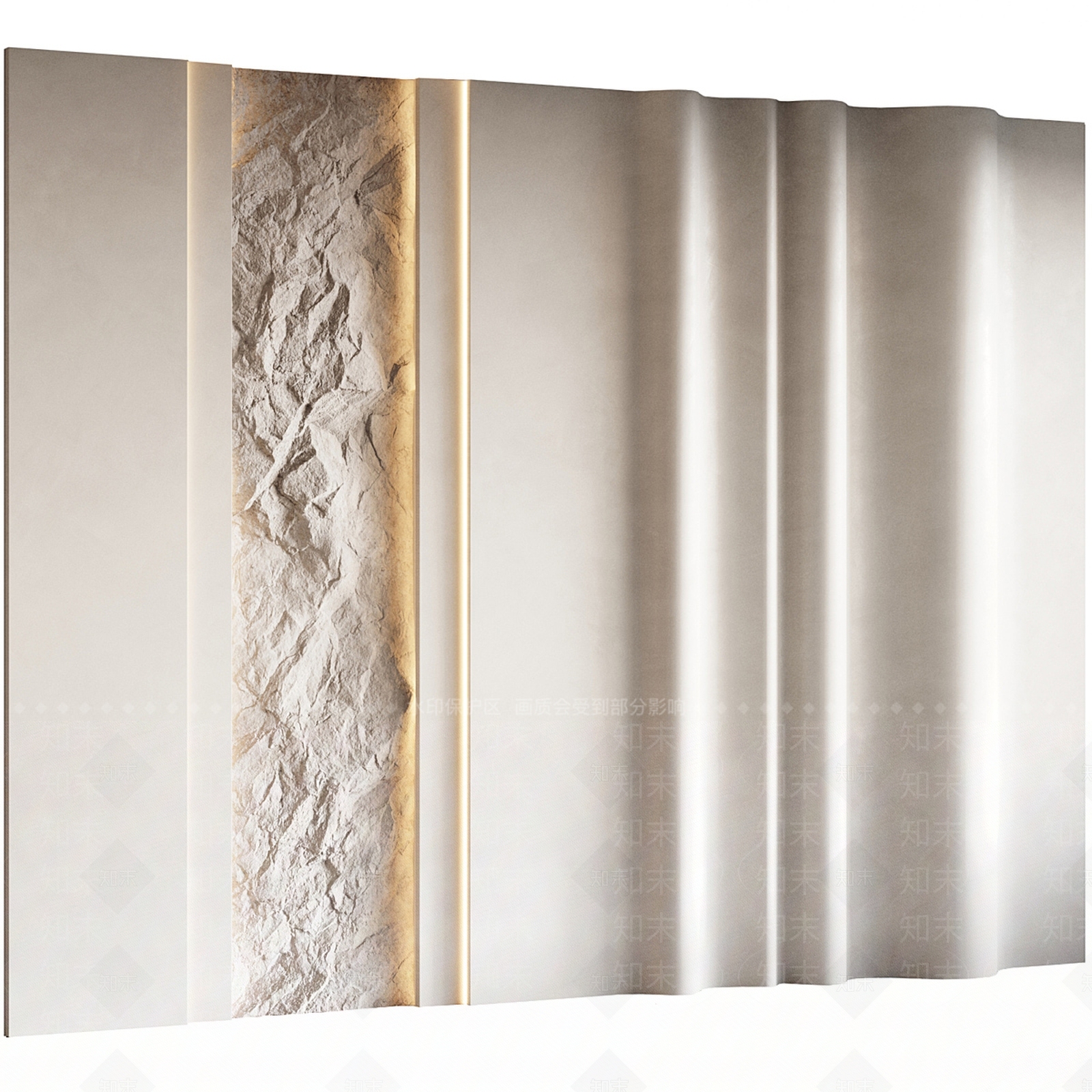 现代欧式其他墙面3D模型下载【ID:1192821576】