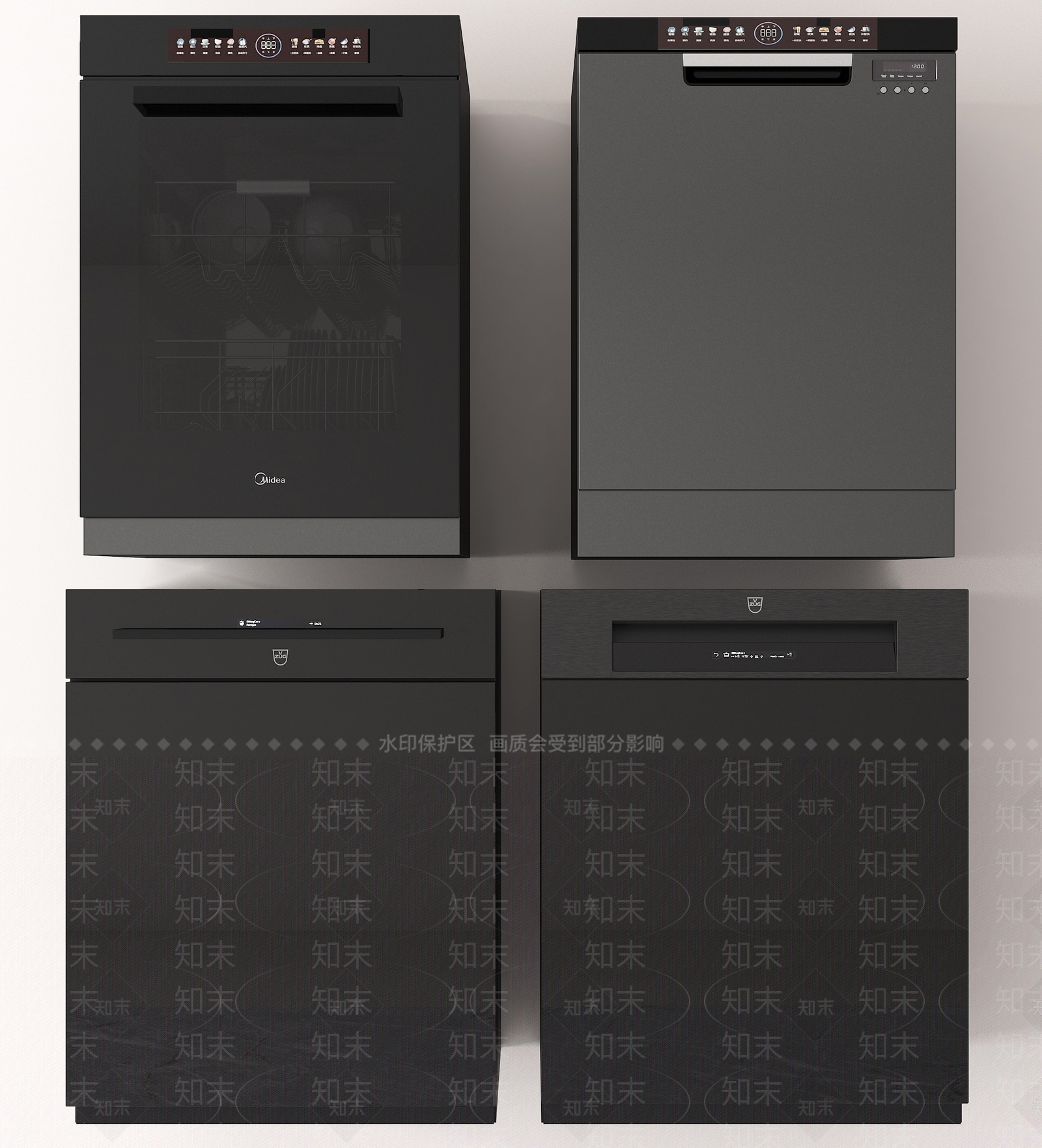 洗碗机SU模型下载【ID:1192823639】