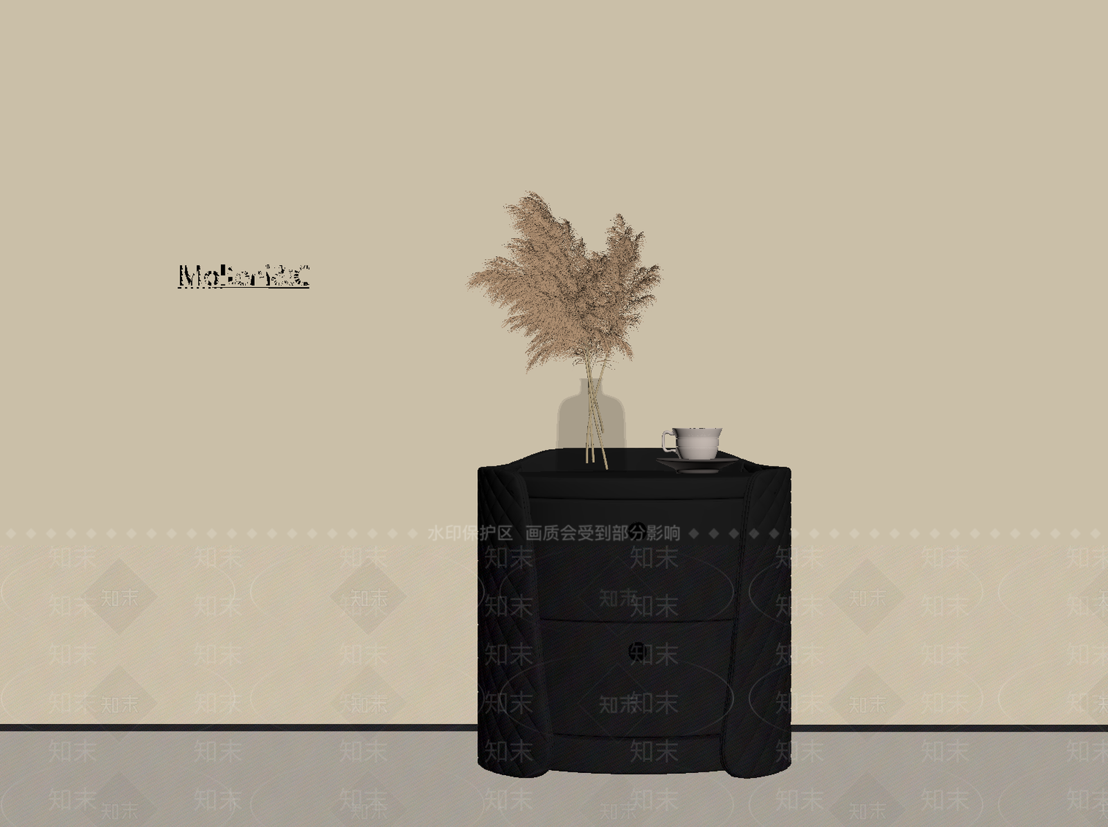 法式床头柜SU模型下载【ID:1192826331】