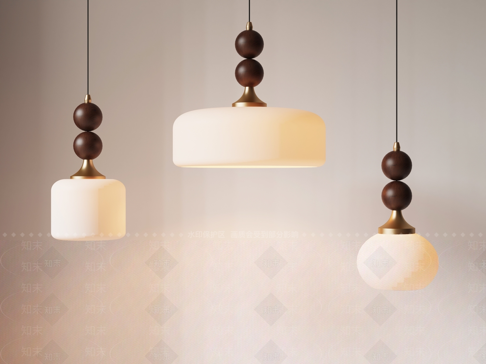 中古卧室吊灯3D模型下载【ID:1192826586】