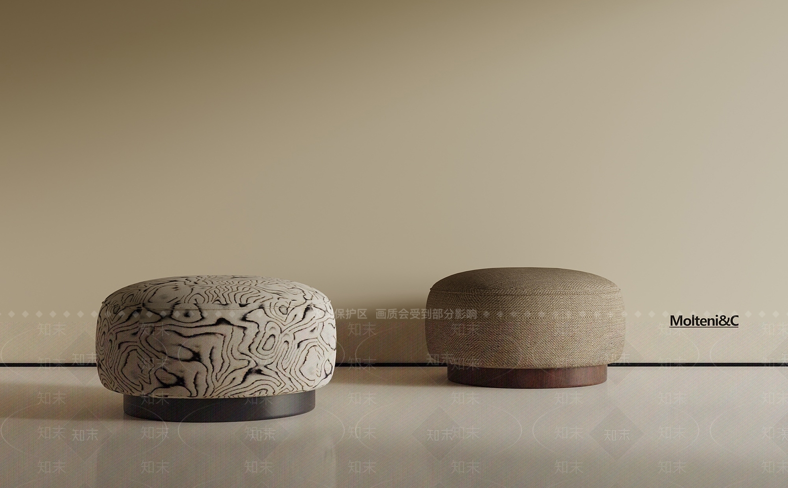 中古沙发凳3D模型下载【ID:1192828331】