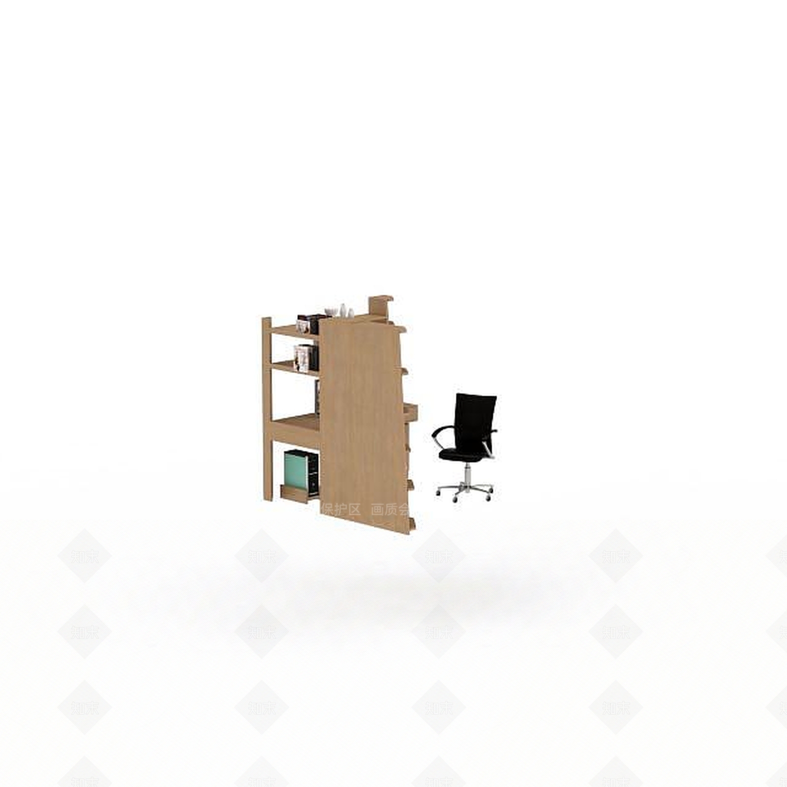 现代书桌椅3D模型下载【ID:1192828790】