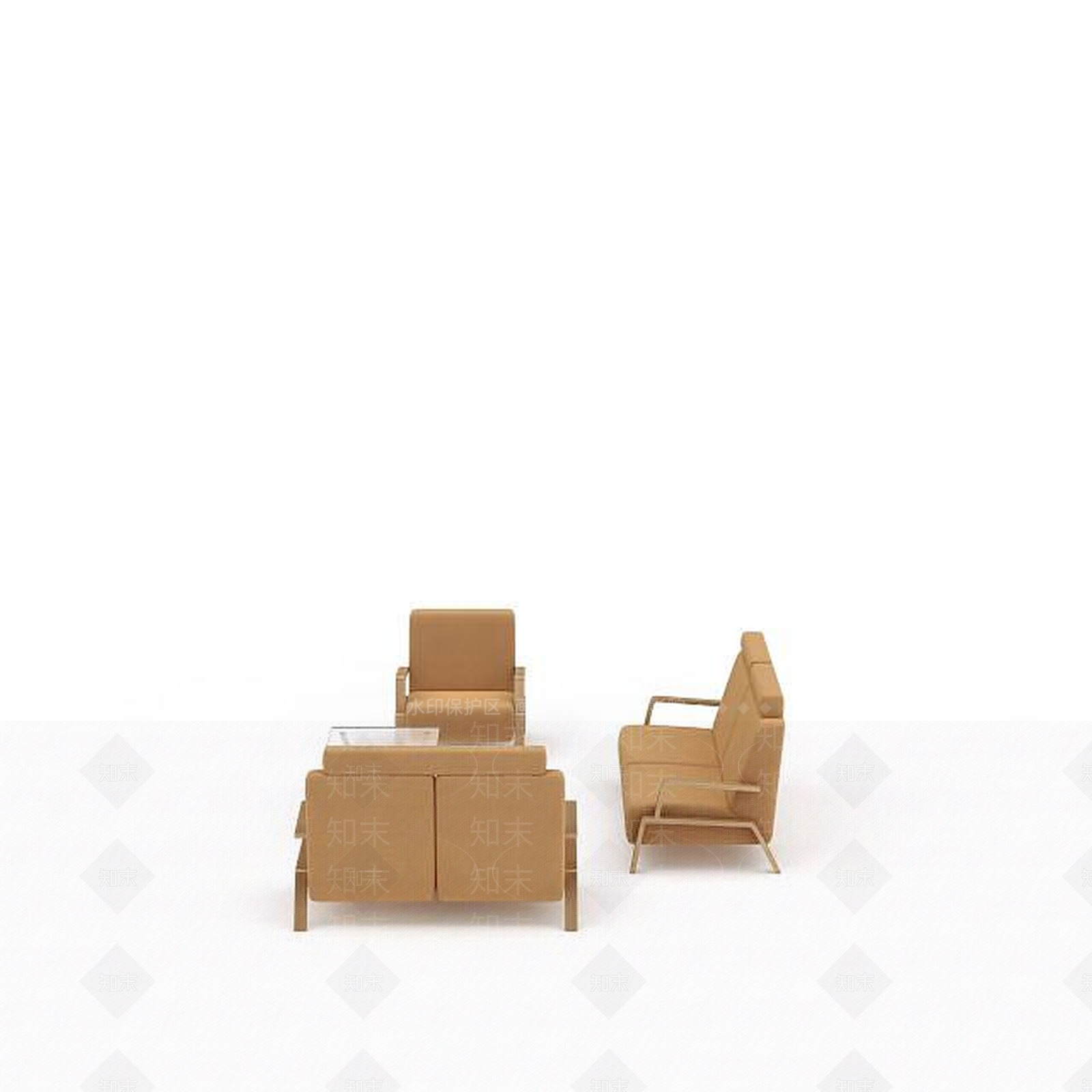 现代双人沙发3D模型下载【ID:1192828875】