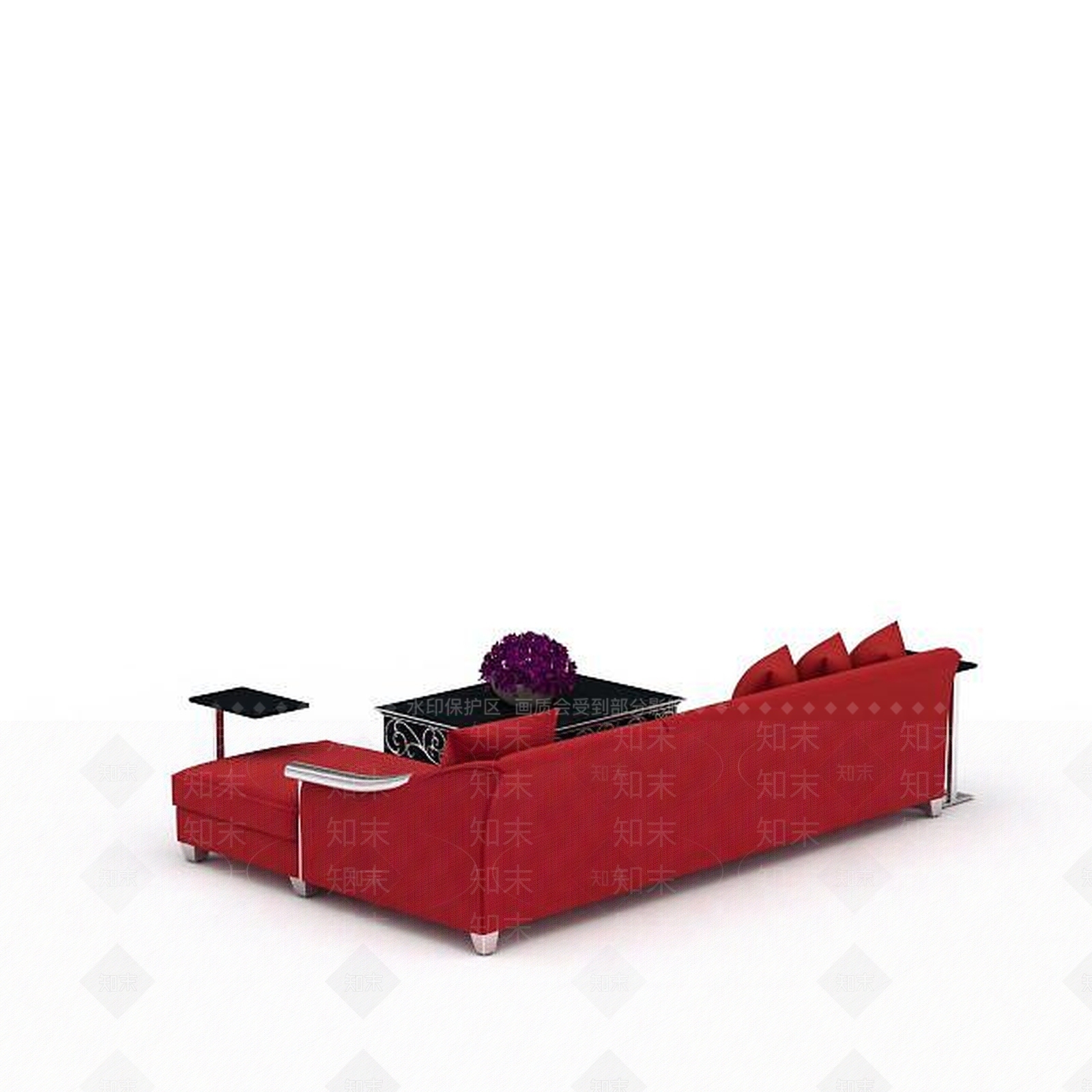 现代双人沙发3D模型下载【ID:1192829369】