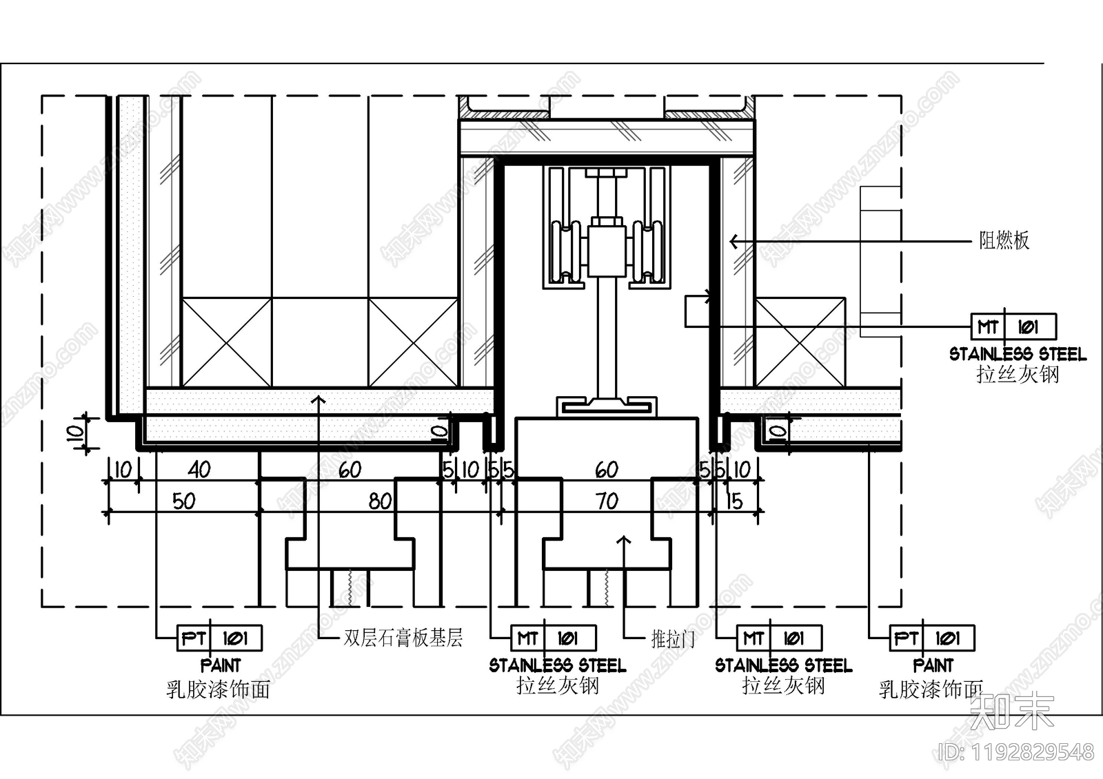 吊顶节点施工图下载【ID:1192829548】