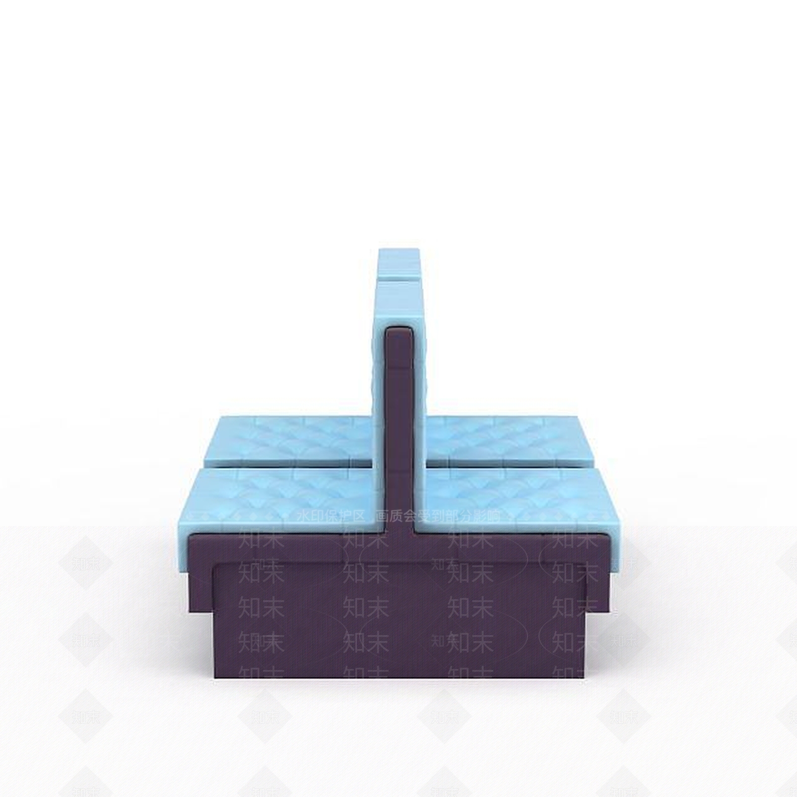 现代双人沙发3D模型下载【ID:1199200379】