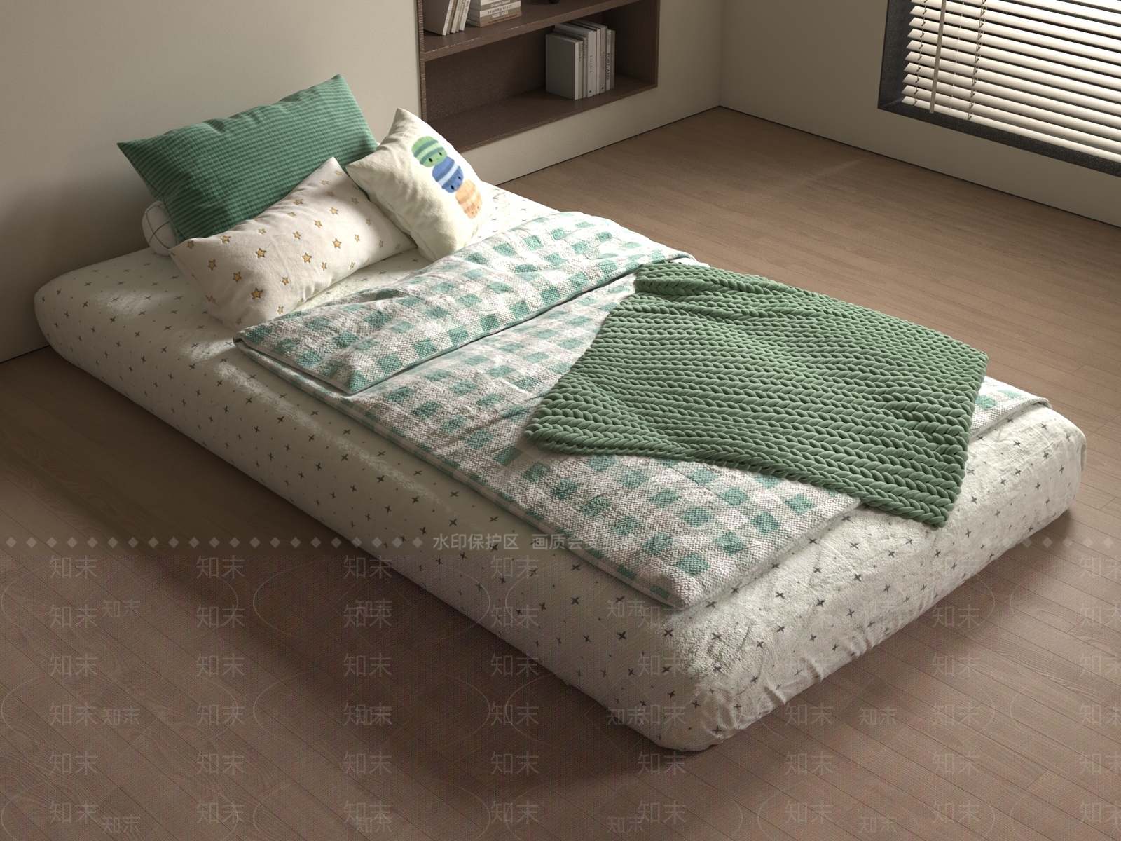 儿童床3D模型下载【ID:1192830387】