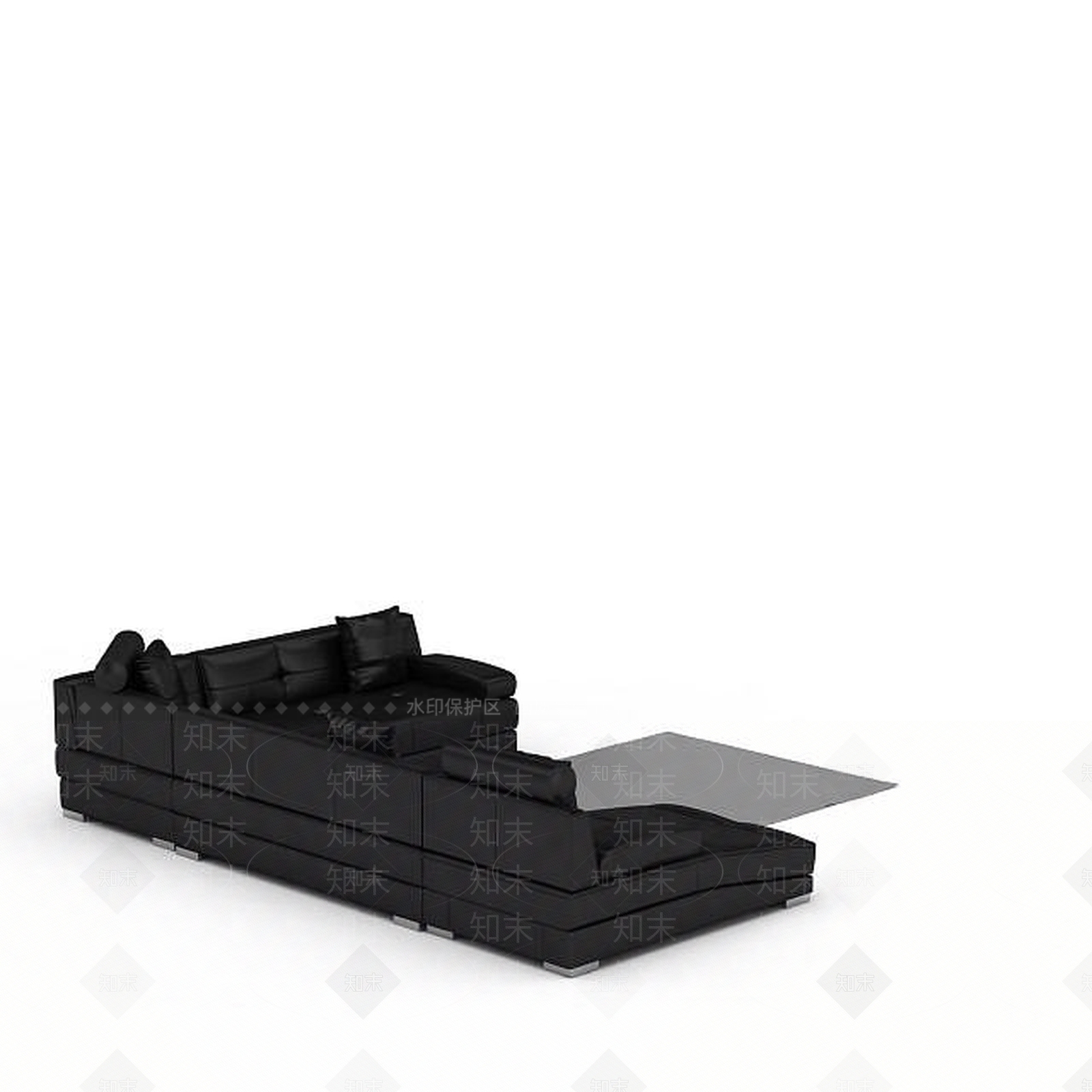现代沙发组合3D模型下载【ID:1199208686】