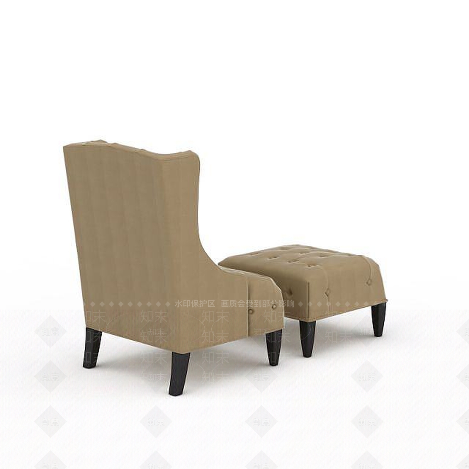 现代双人沙发3D模型下载【ID:1192831207】