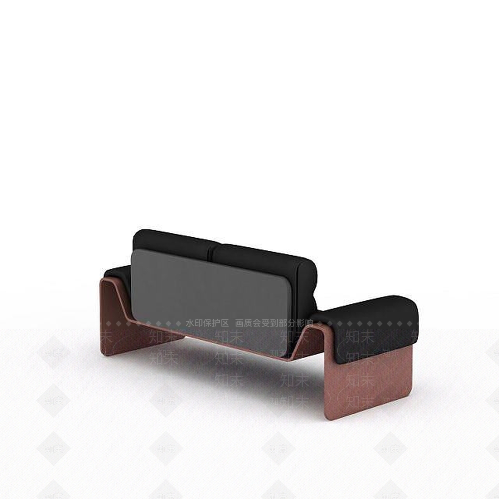 现代双人沙发3D模型下载【ID:1199200033】
