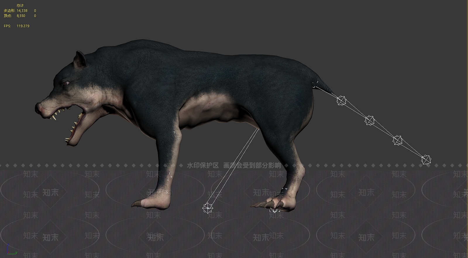 现代爬行类动物3D模型下载【ID:1192832837】