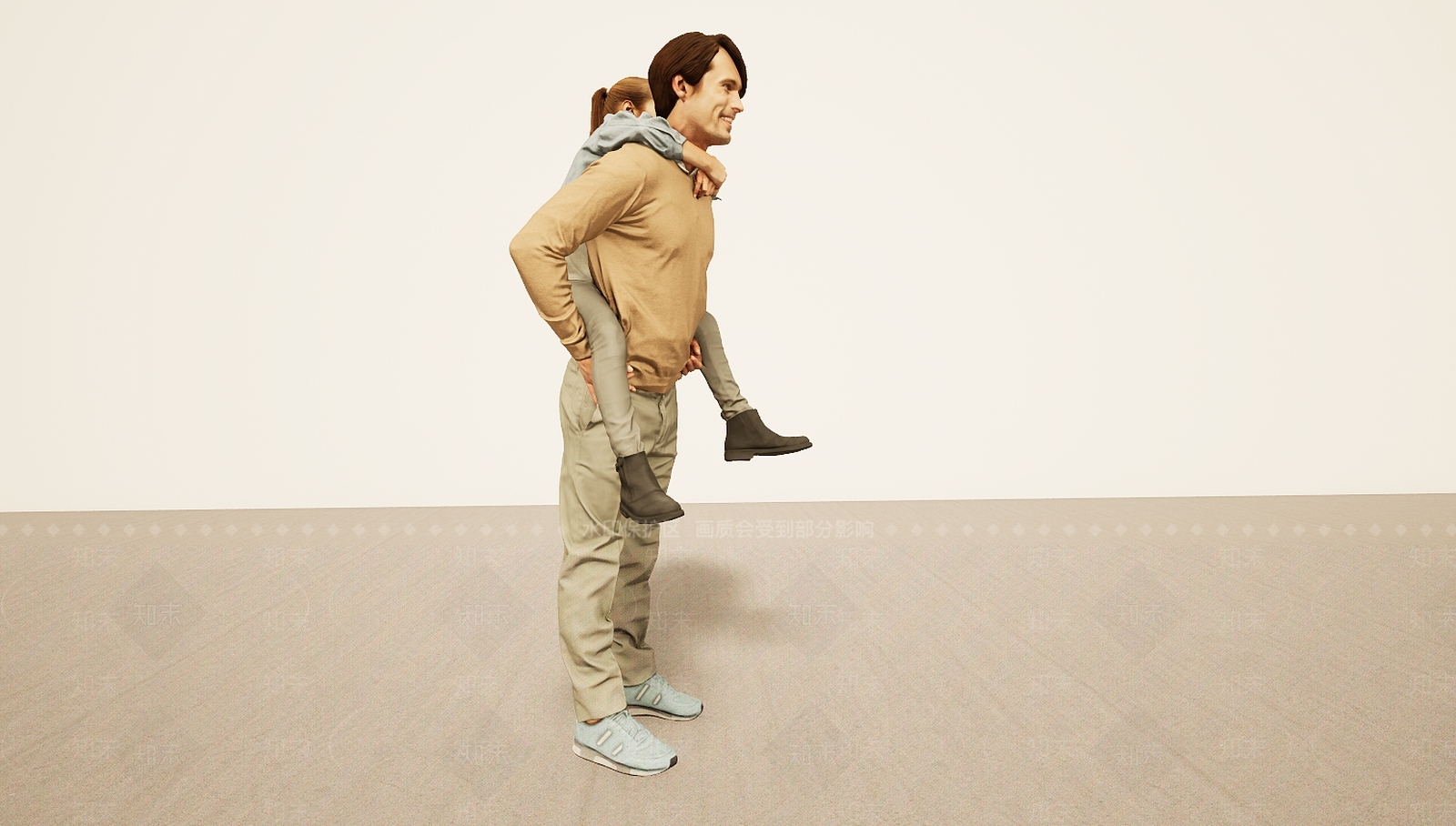 现代虚拟人物3D模型下载【ID:1199208111】