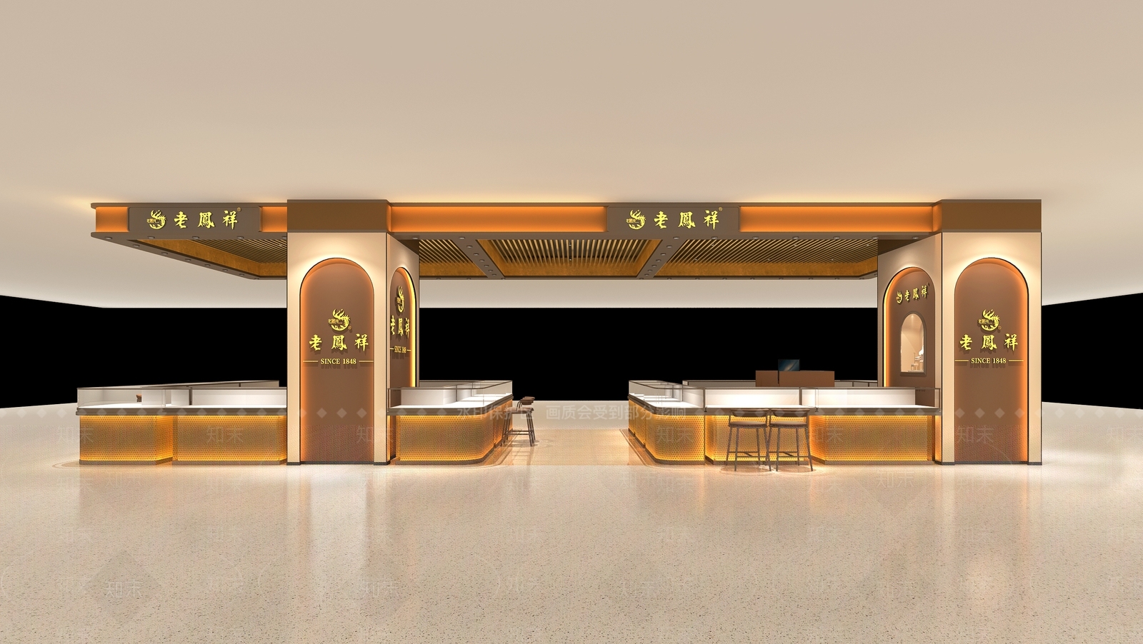 中式轻奢珠宝店3D模型下载【ID:1192834425】