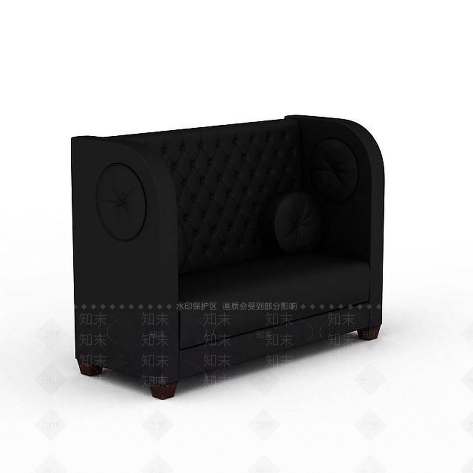 现代双人沙发3D模型下载【ID:1192835753】