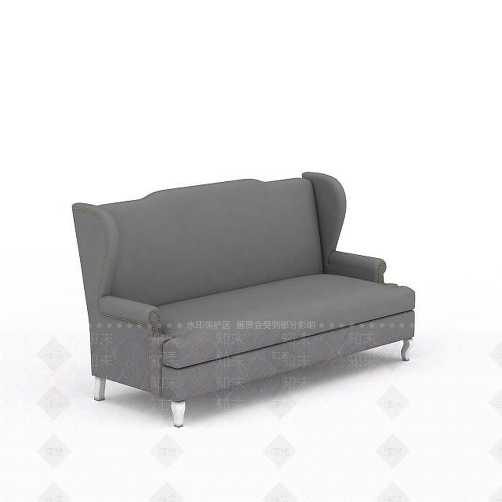 现代双人沙发3D模型下载【ID:1192836583】