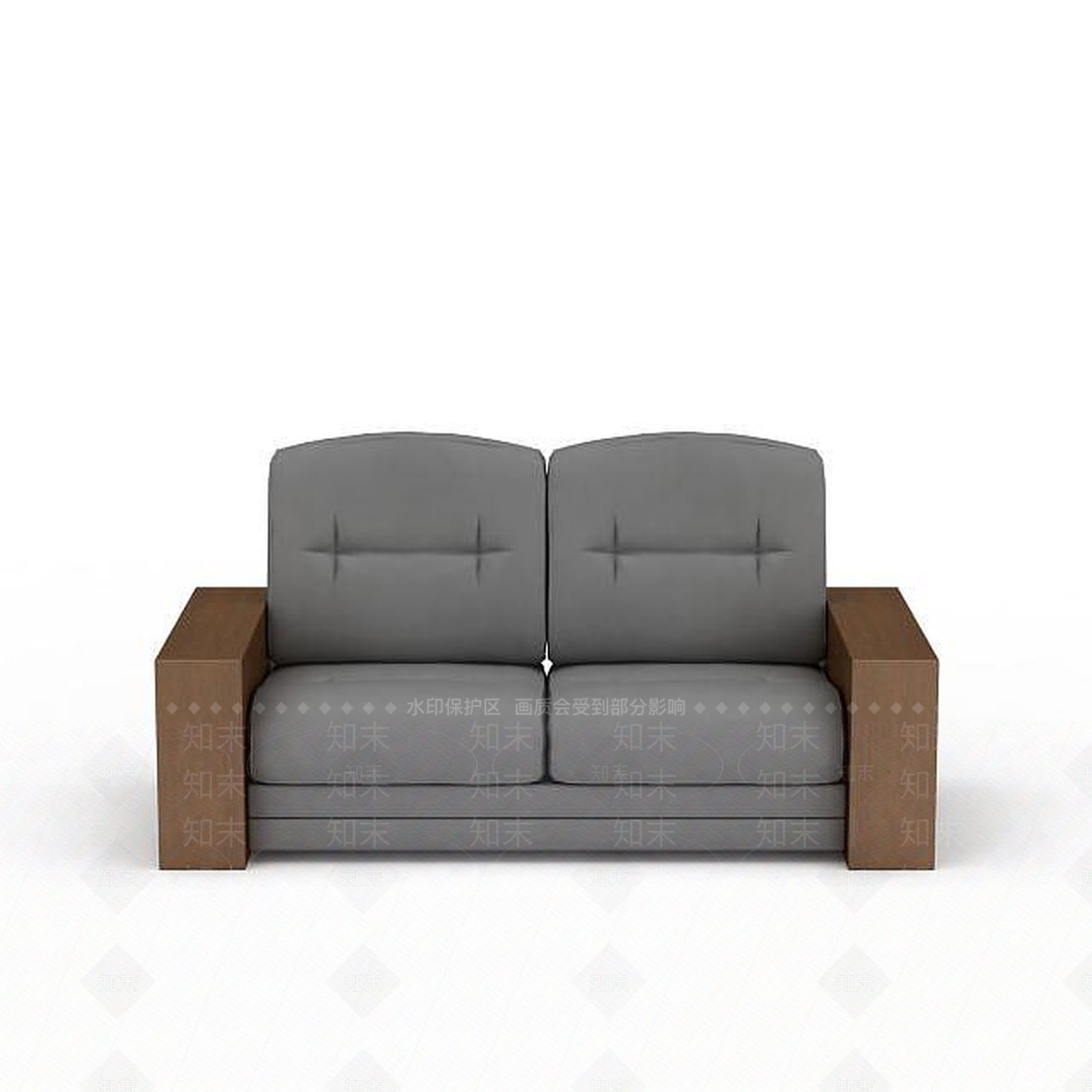 现代双人沙发3D模型下载【ID:1192836613】