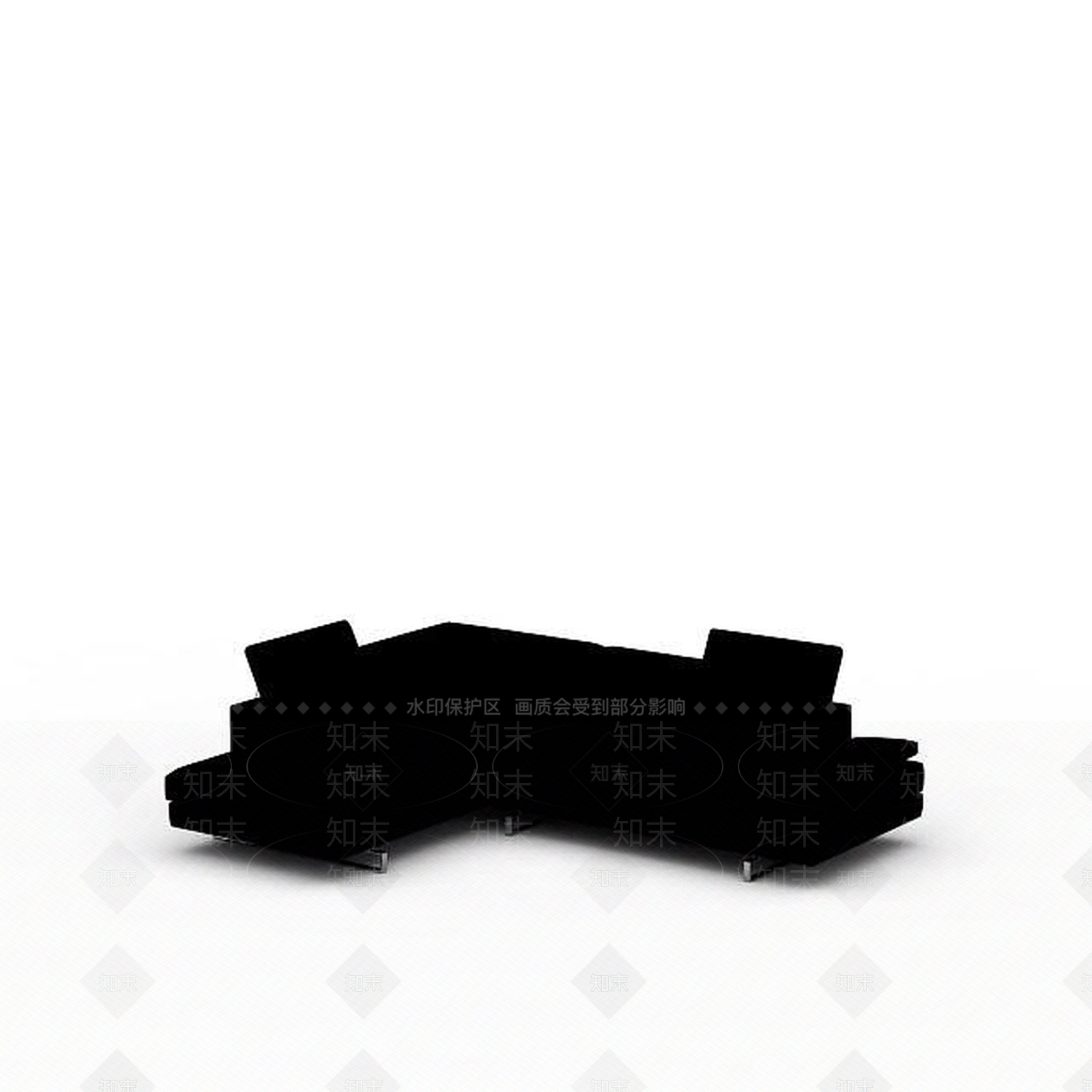 现代双人沙发3D模型下载【ID:1199207640】