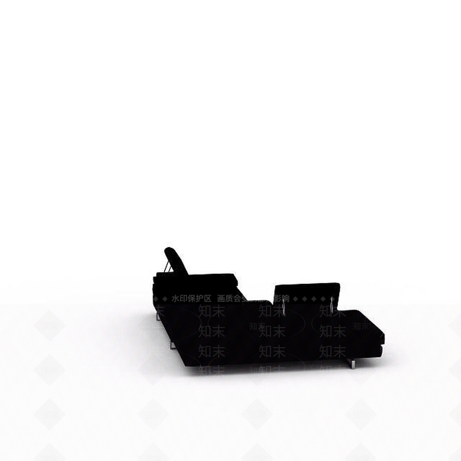 现代双人沙发3D模型下载【ID:1199207640】