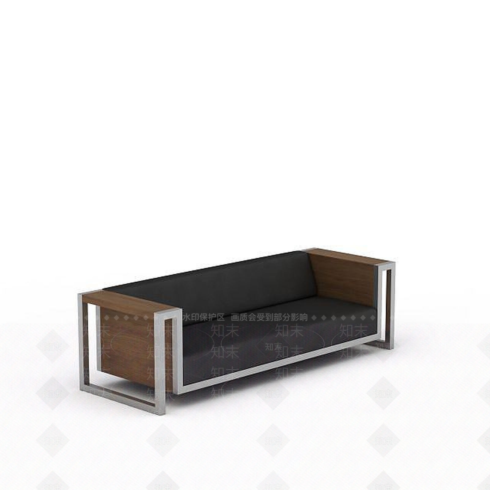 现代双人沙发3D模型下载【ID:1192840844】