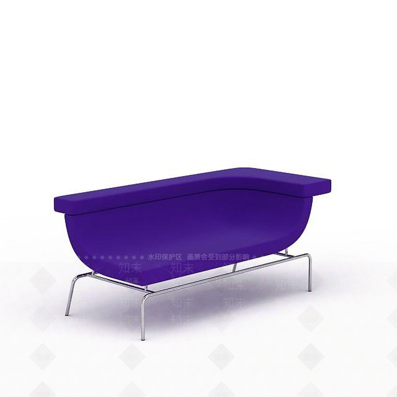 现代双人沙发3D模型下载【ID:1199198838】