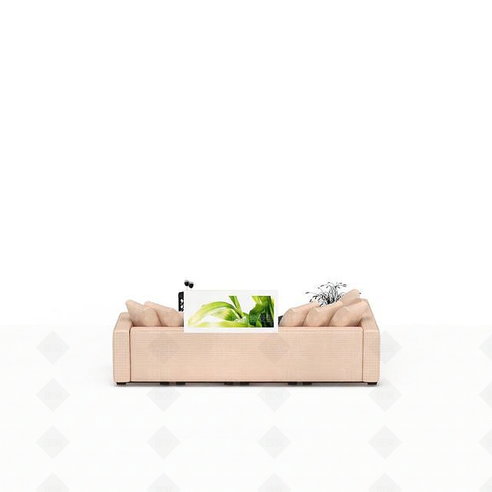 现代双人沙发3D模型下载【ID:1192844666】