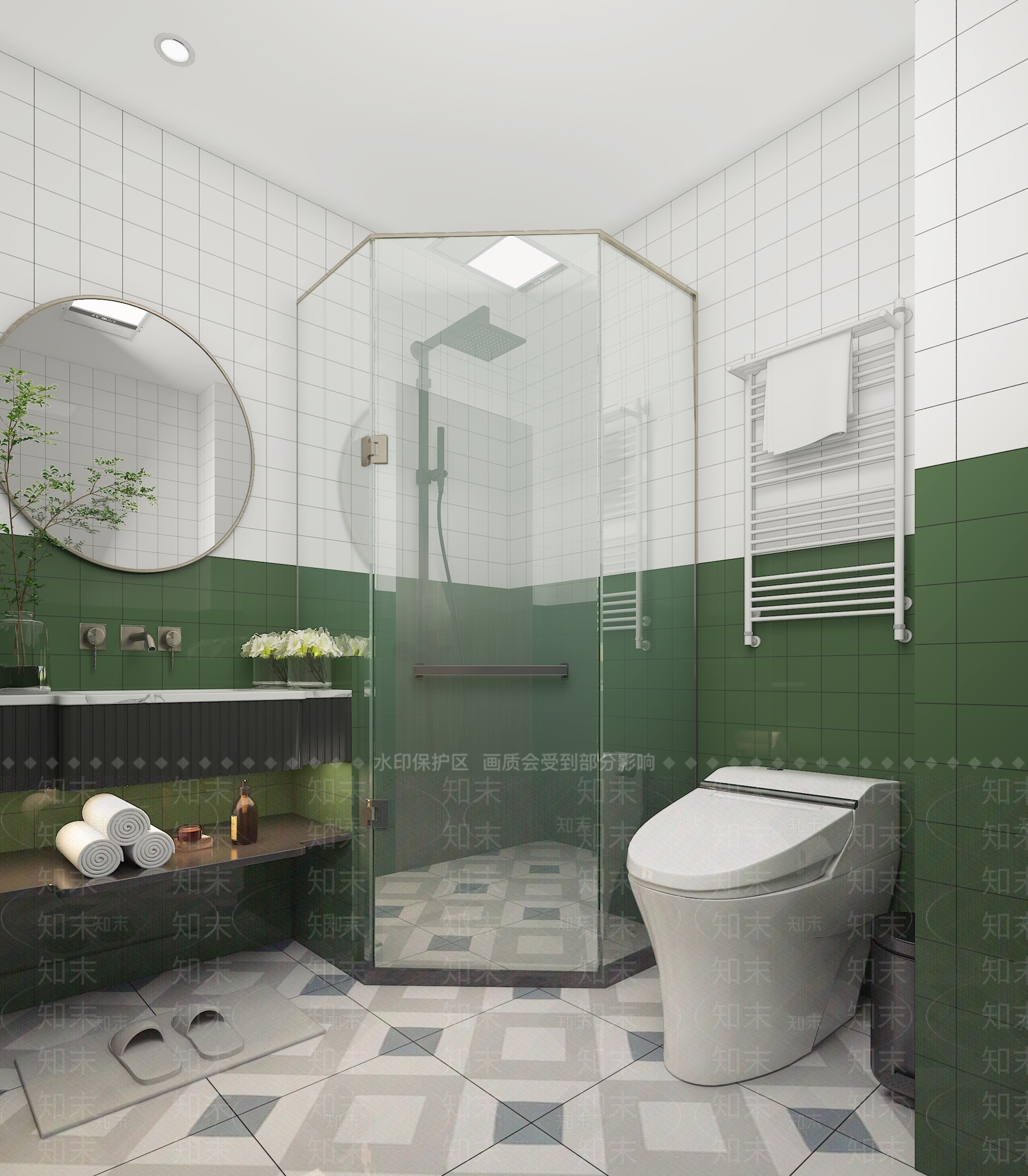 北欧现代卫生间3D模型下载【ID:1192846323】