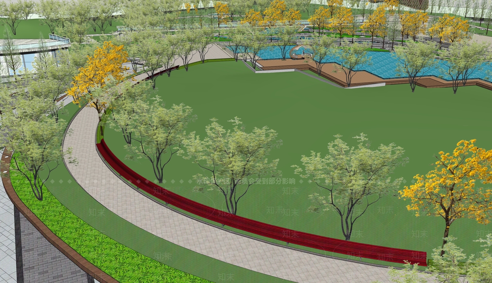 现代景观座椅SU模型下载【ID:1192847291】