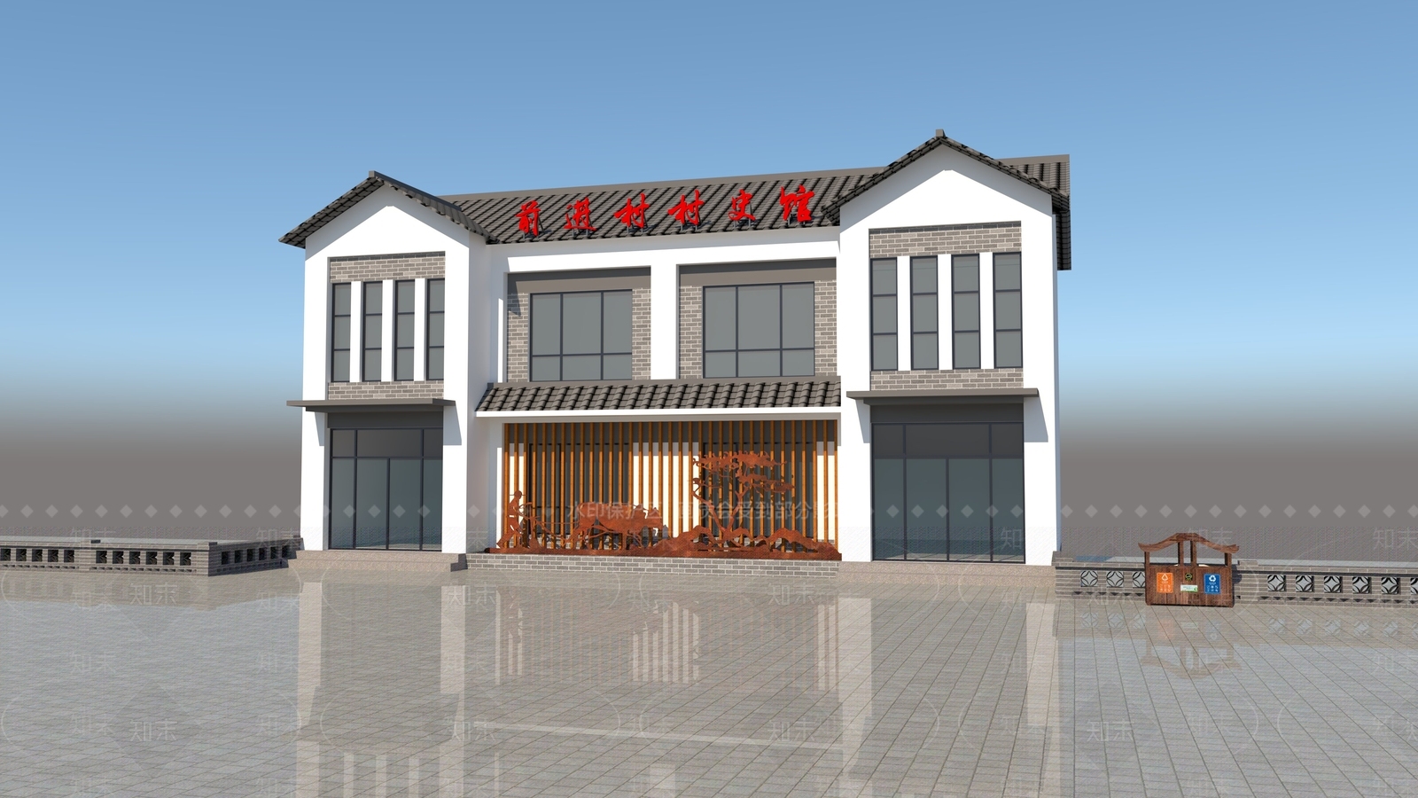 新中式中式其他公共建筑3D模型下载【ID:1192847023】
