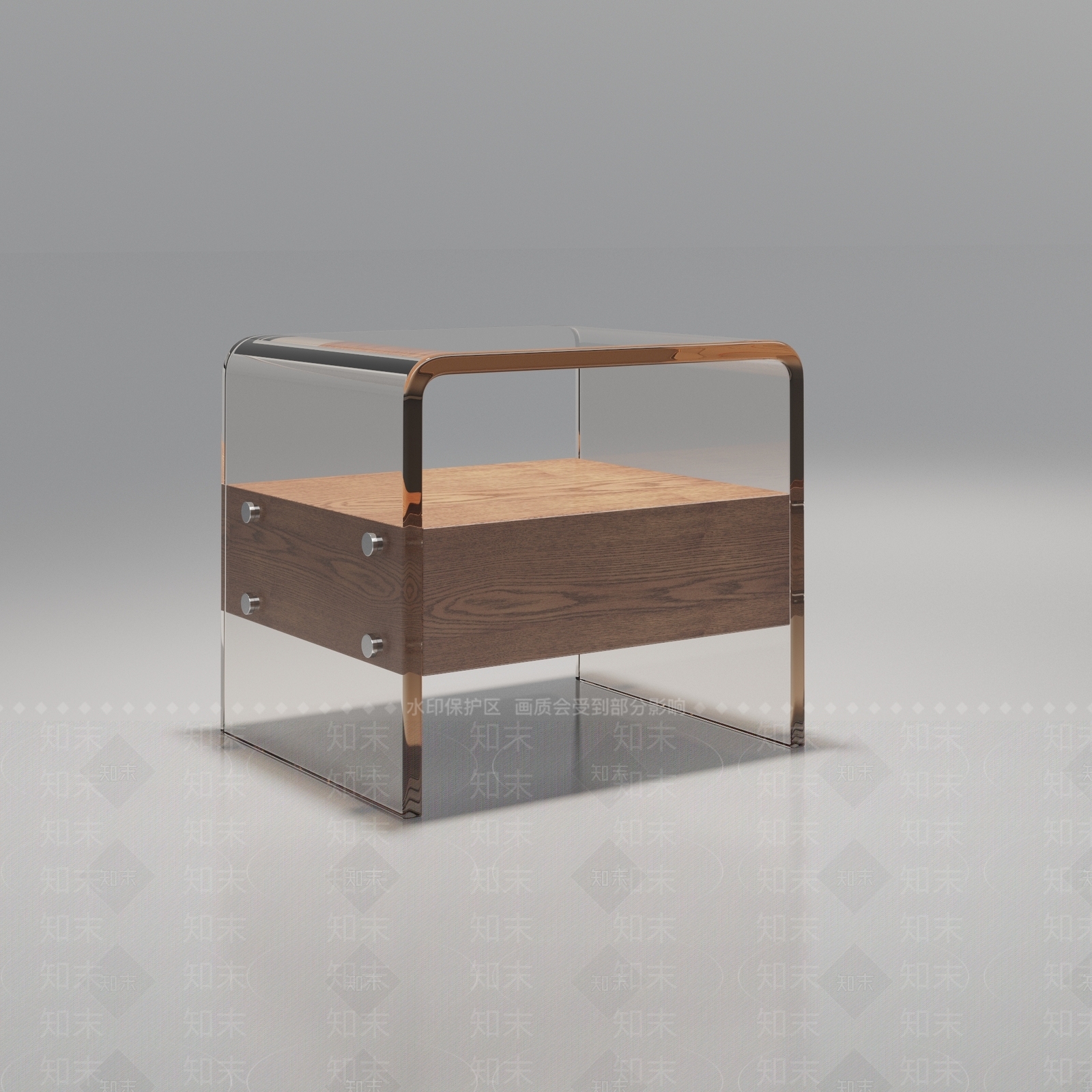 现代简约床头柜3D模型下载【ID:1192847554】