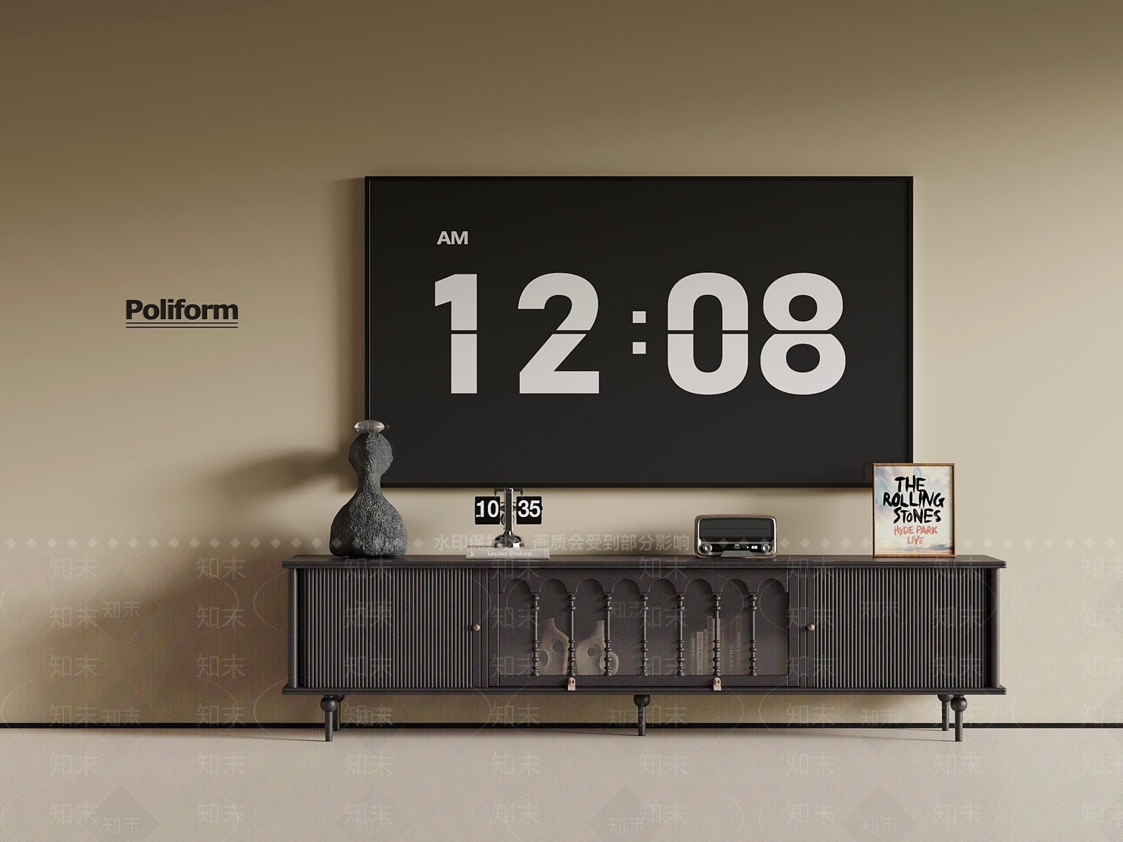 法式复古电视柜SU模型下载【ID:1192847900】