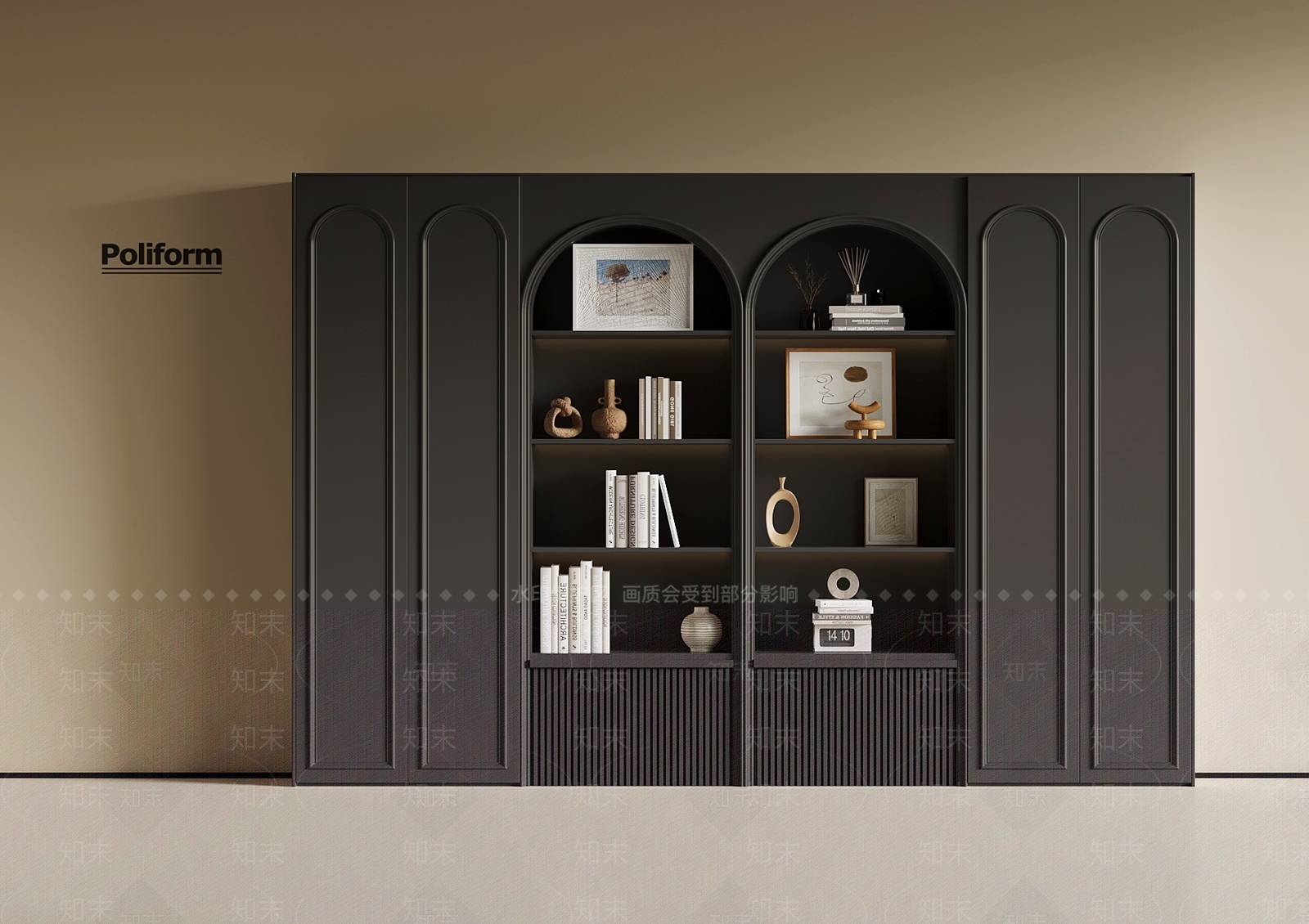 法式复古书柜3D模型下载【ID:1192848767】