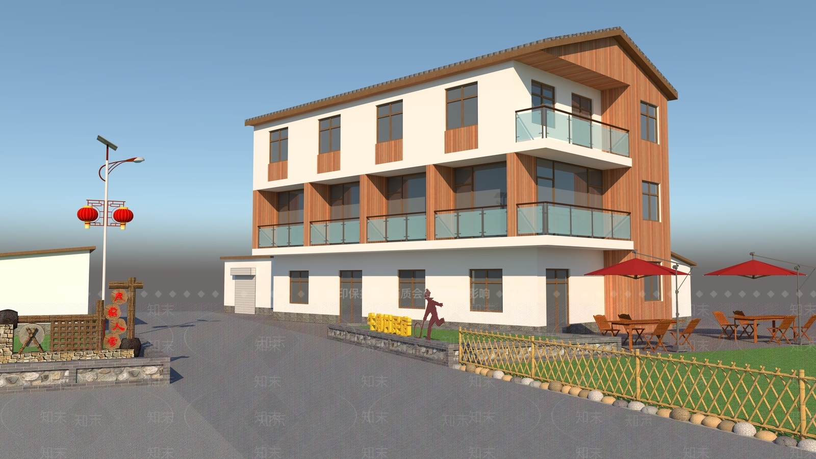 新中式现代其他住宅外观3D模型下载【ID:1192851355】