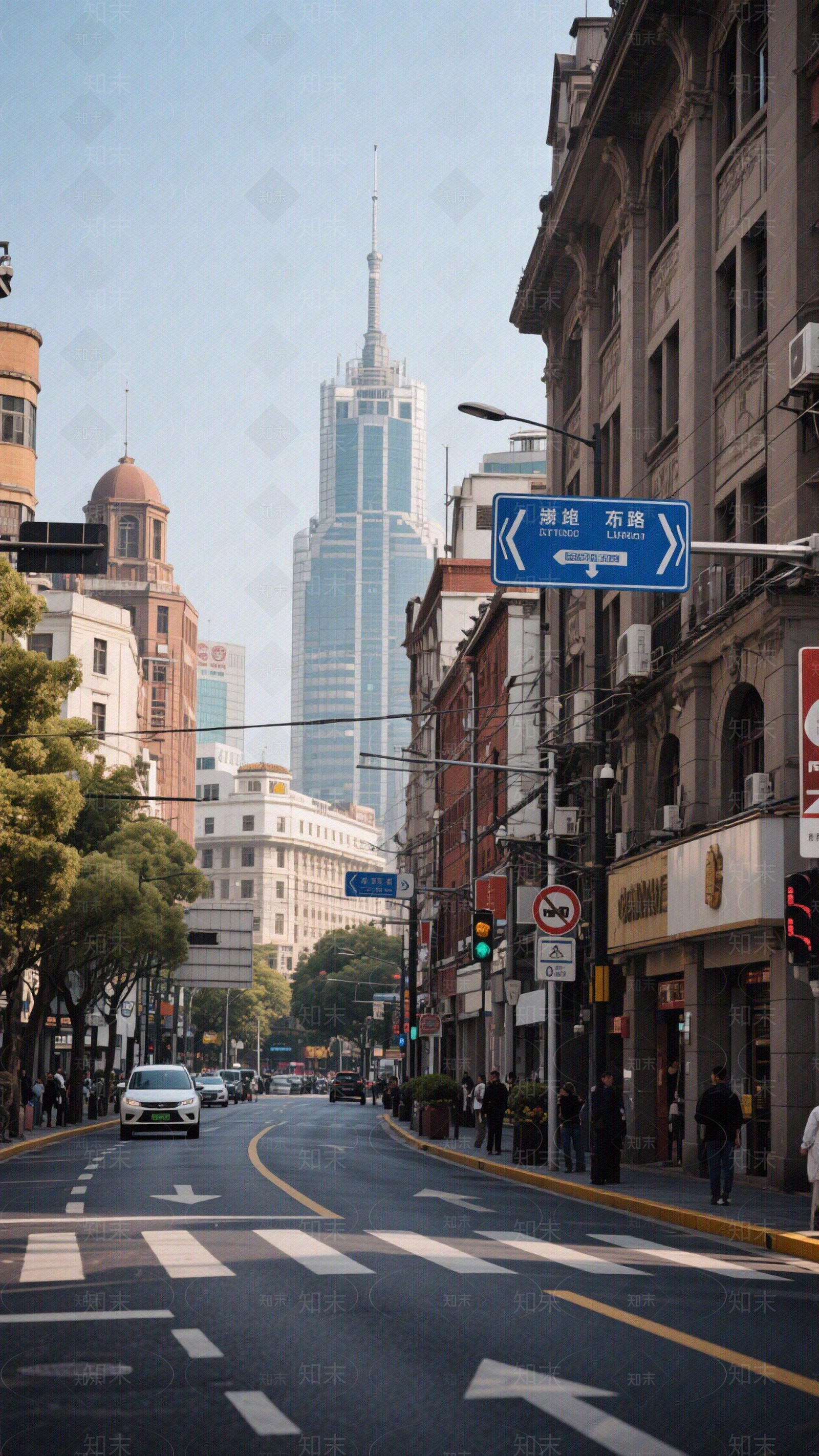 现代街道外景贴图下载【ID:1192851759】