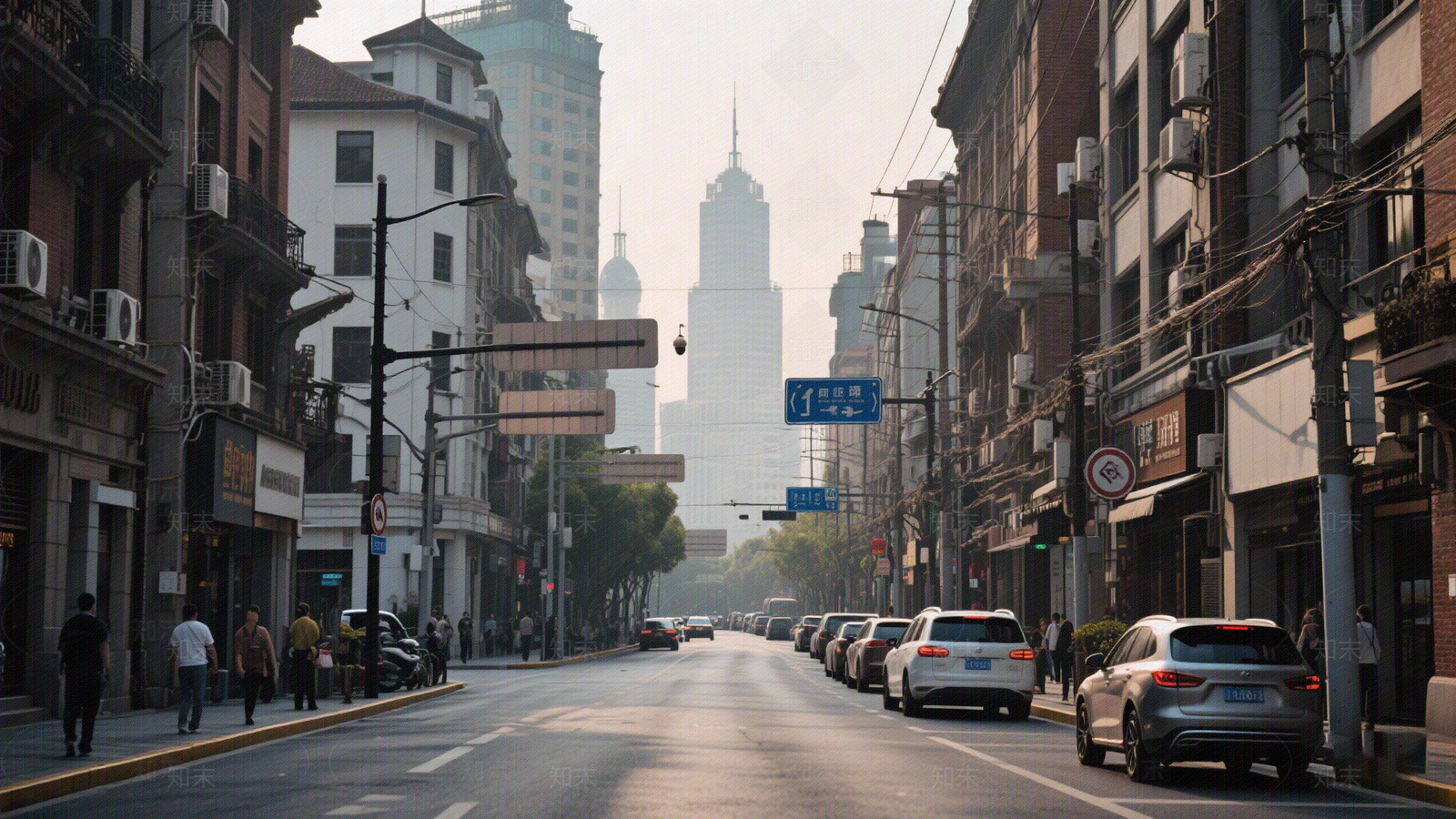 现代街道外景贴图下载【ID:1192851932】