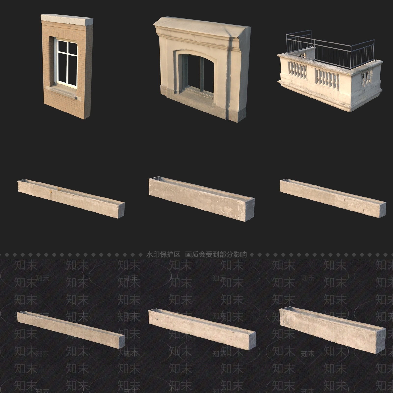 欧式门窗展厅3D模型下载【ID:1192854232】