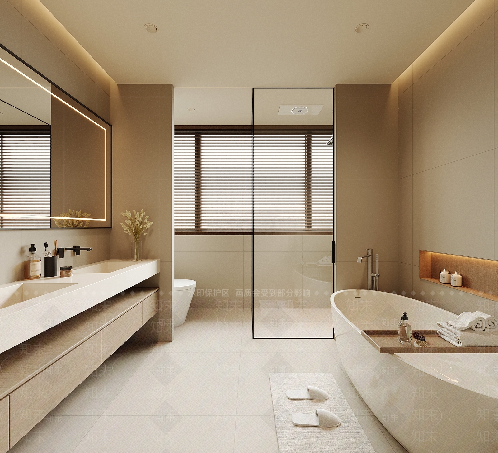 现代卫生间3D模型下载【ID:1192854690】