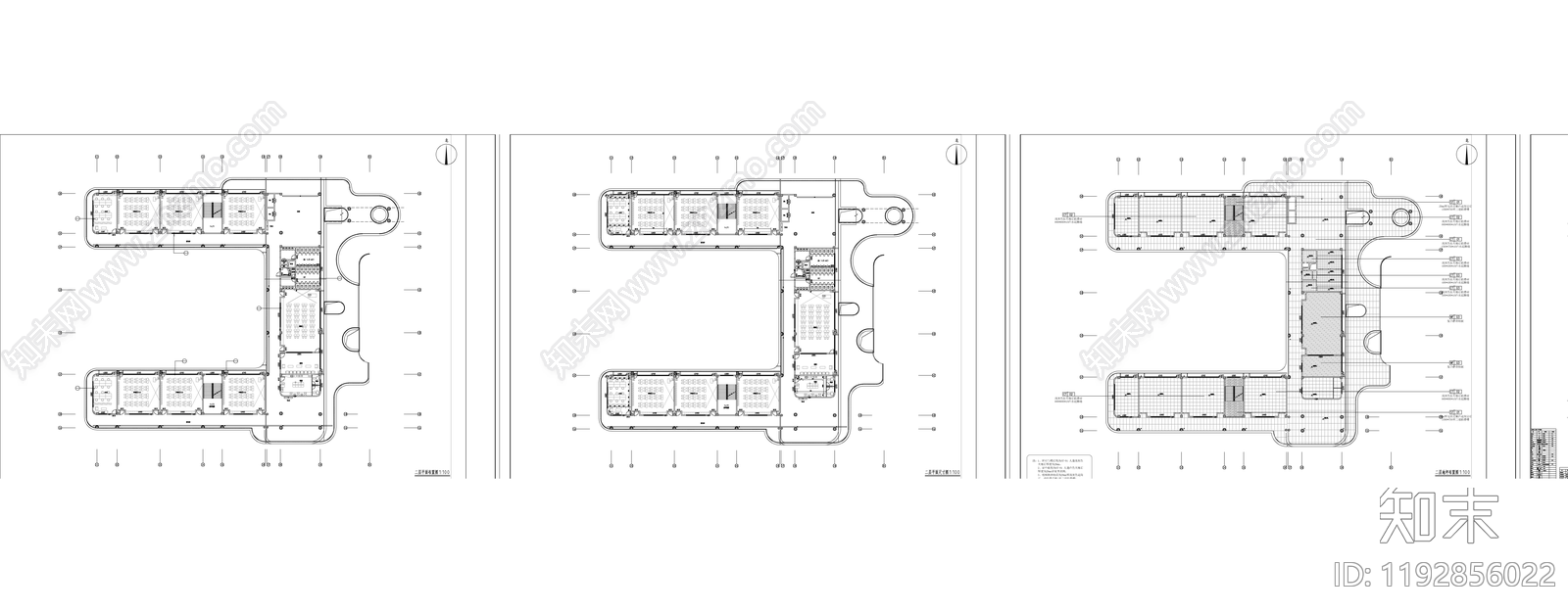 现代学校cad施工图下载【ID:1192856022】