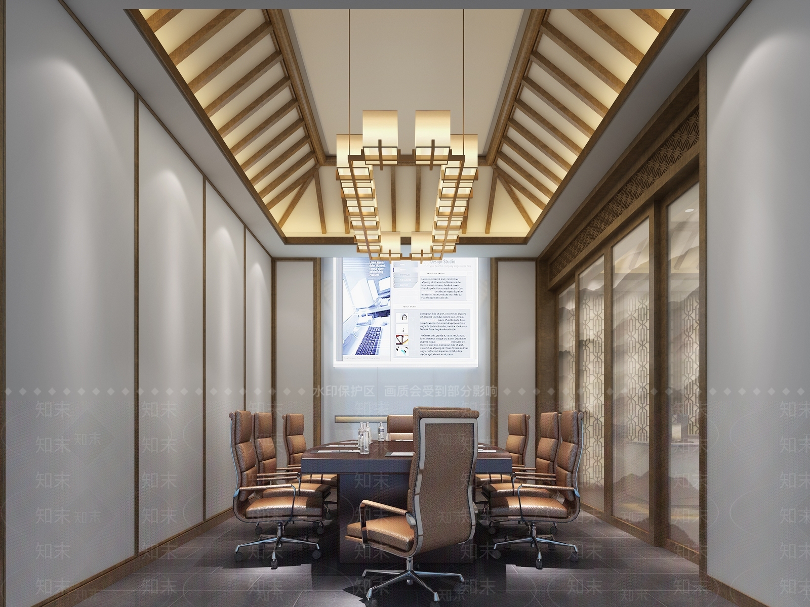 新中式酒店3D模型下载【ID:1192855620】