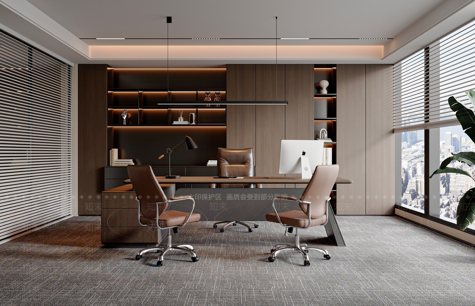 现代意式经理办公室SU模型下载【ID:1192855827】