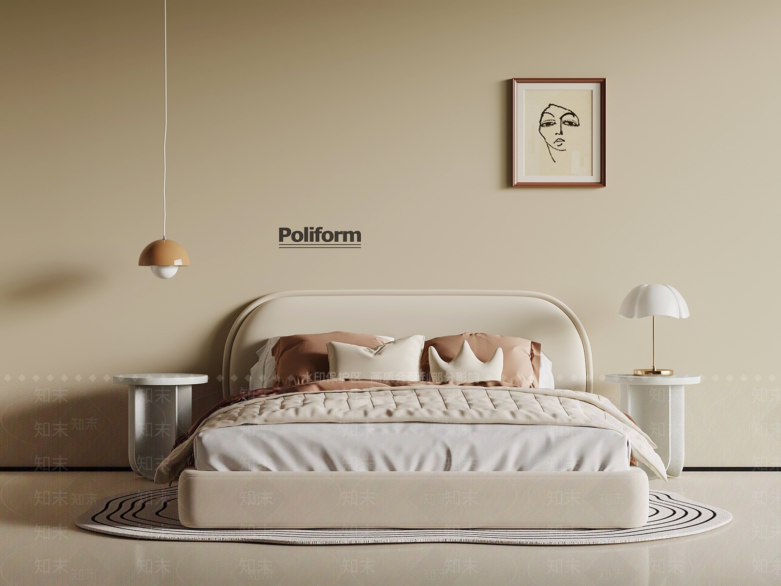 现代儿童床SU模型下载【ID:1192857846】