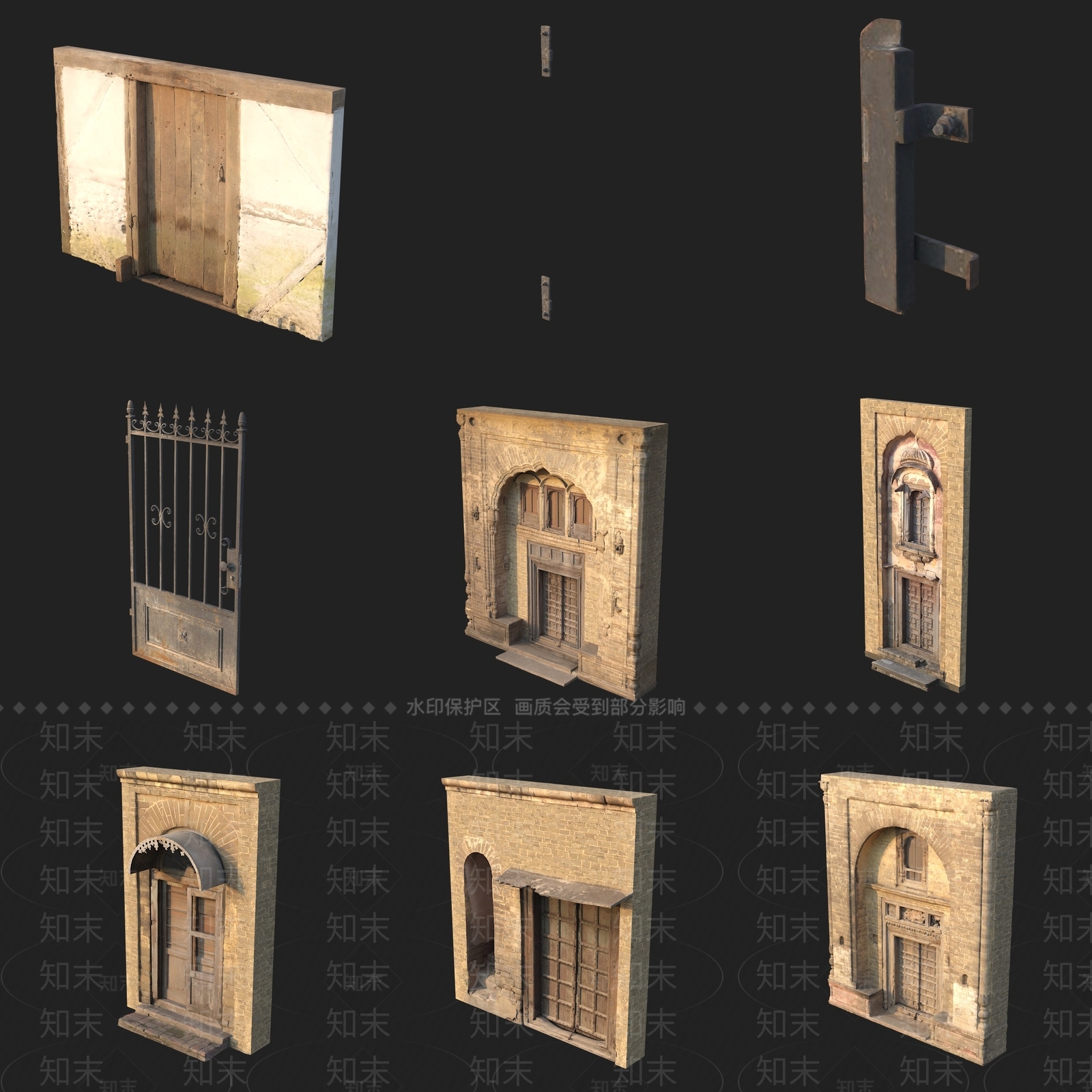 欧式门窗展厅3D模型下载【ID:1192858064】