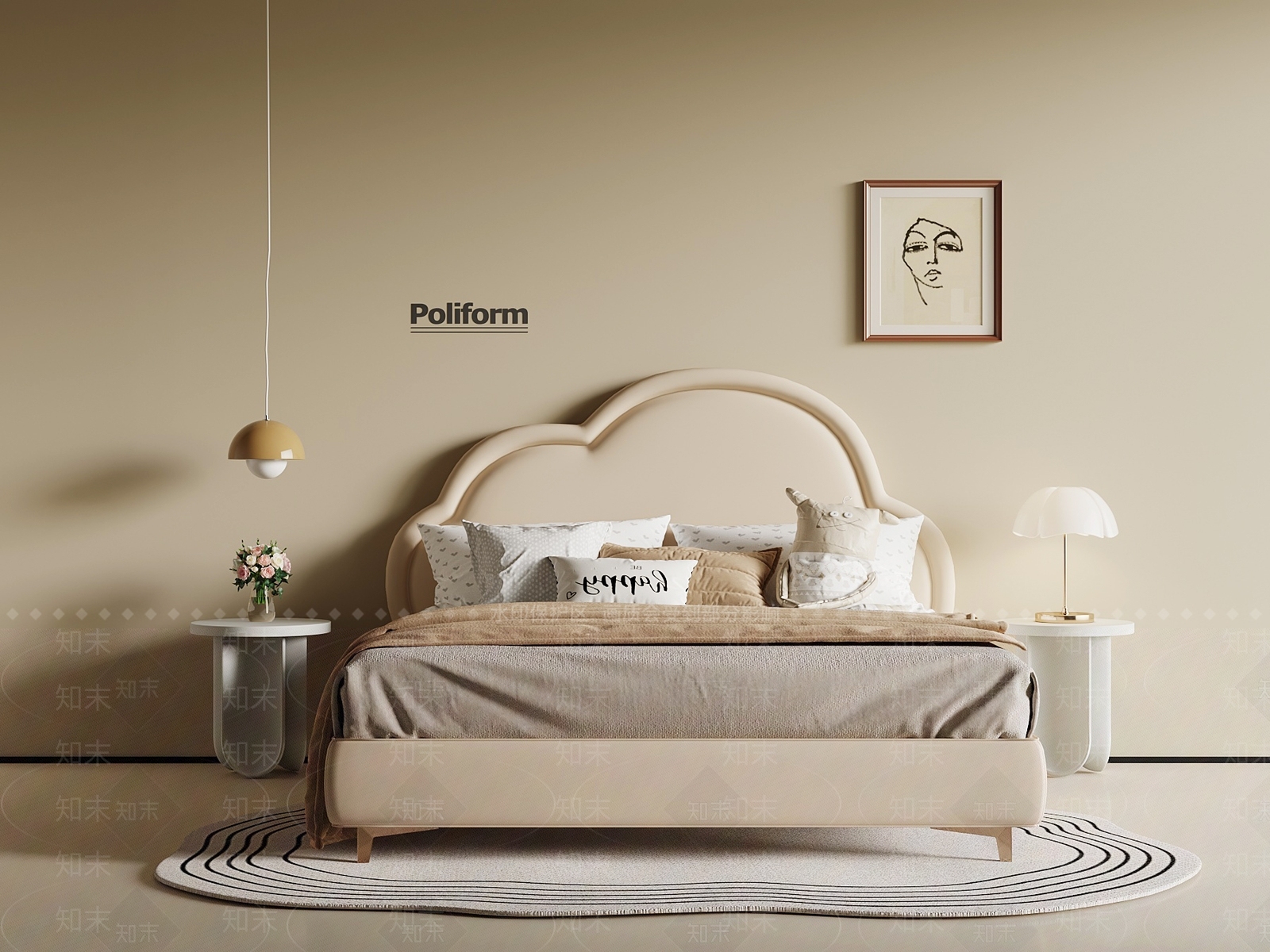 现代儿童床SU模型下载【ID:1192858250】