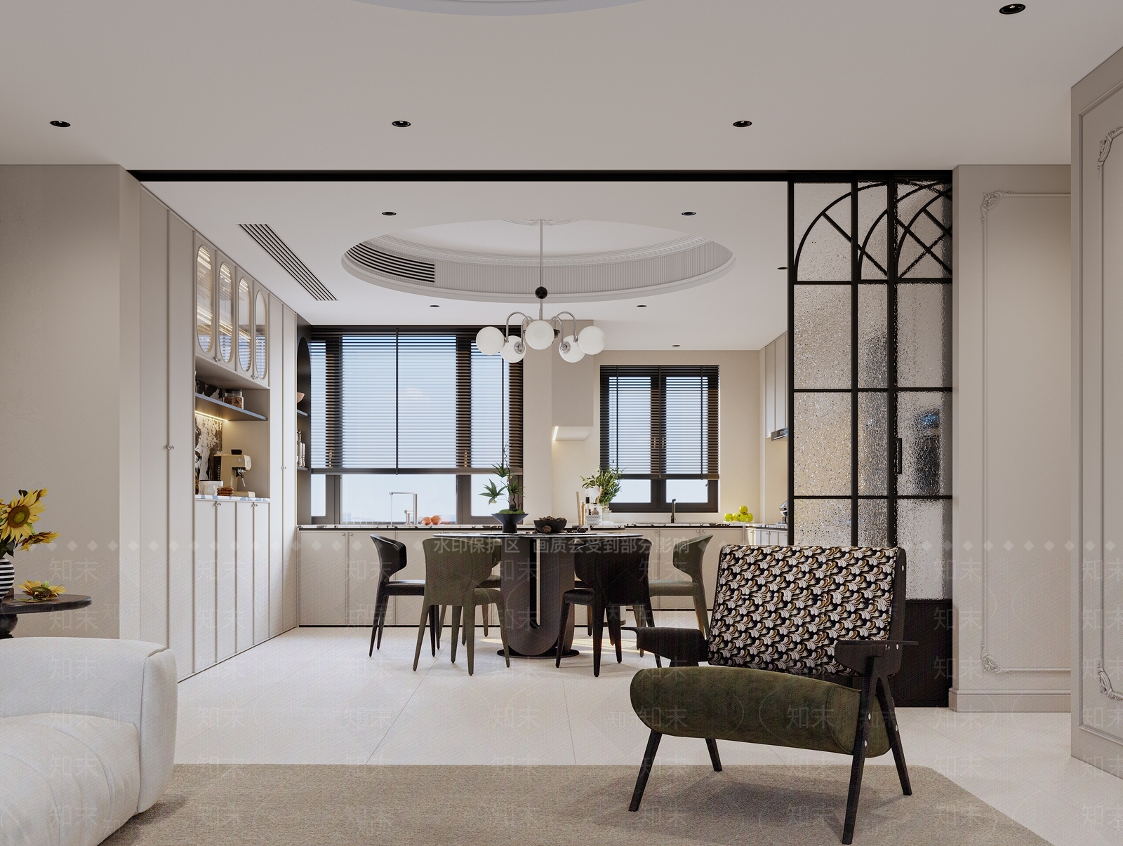 法式简欧家居客厅3D模型下载【ID:1192861091】