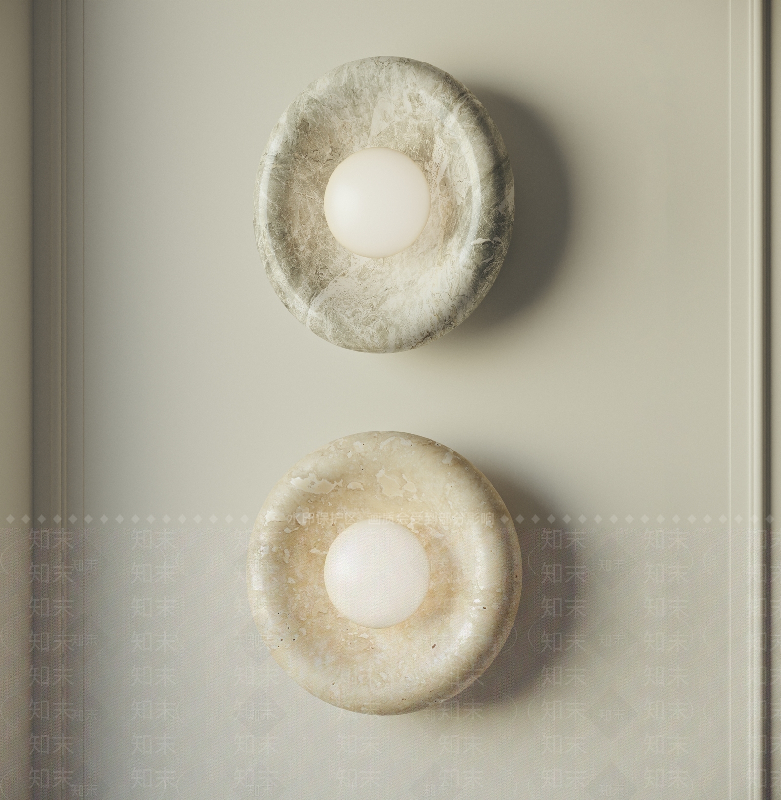 现代侘寂壁灯SU模型下载【ID:1192864810】