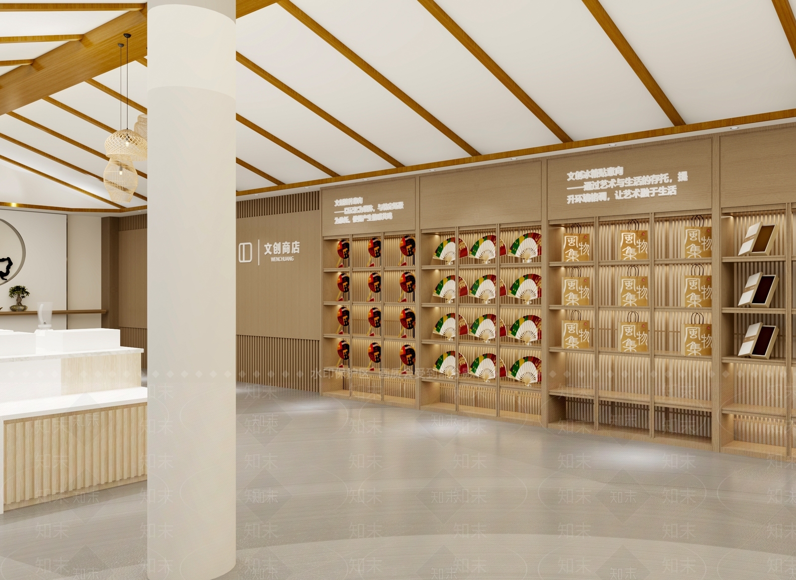 中式新中式烟酒店3D模型下载【ID:1192868639】